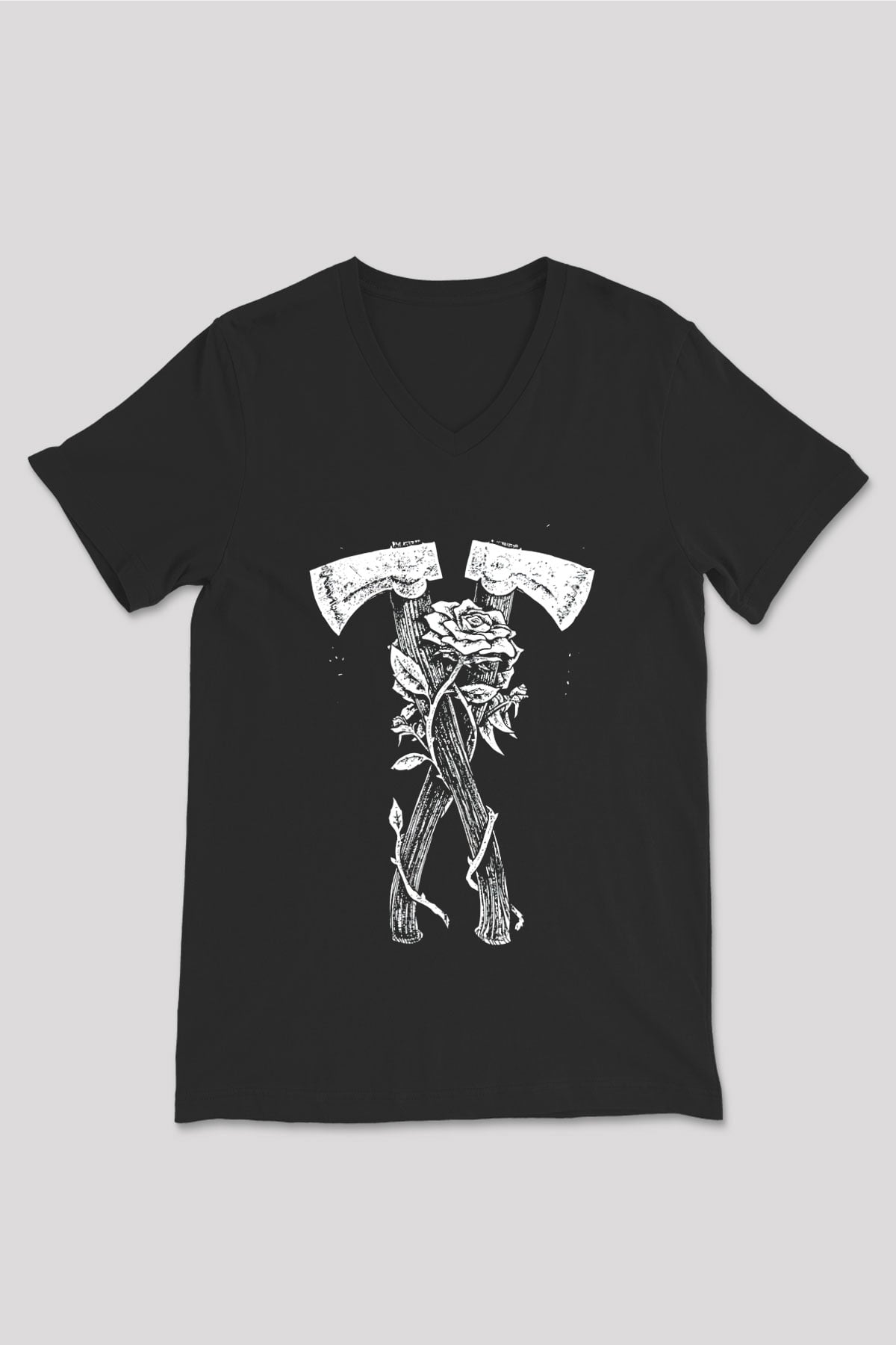 Unisex V Yaka Tişört TSR154