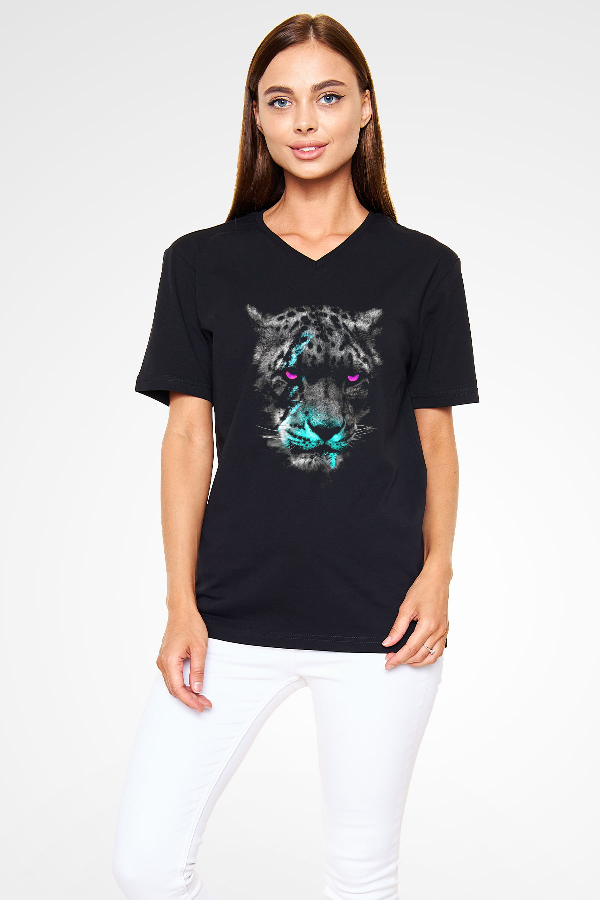 Unisex V Yaka Tişört TSR201