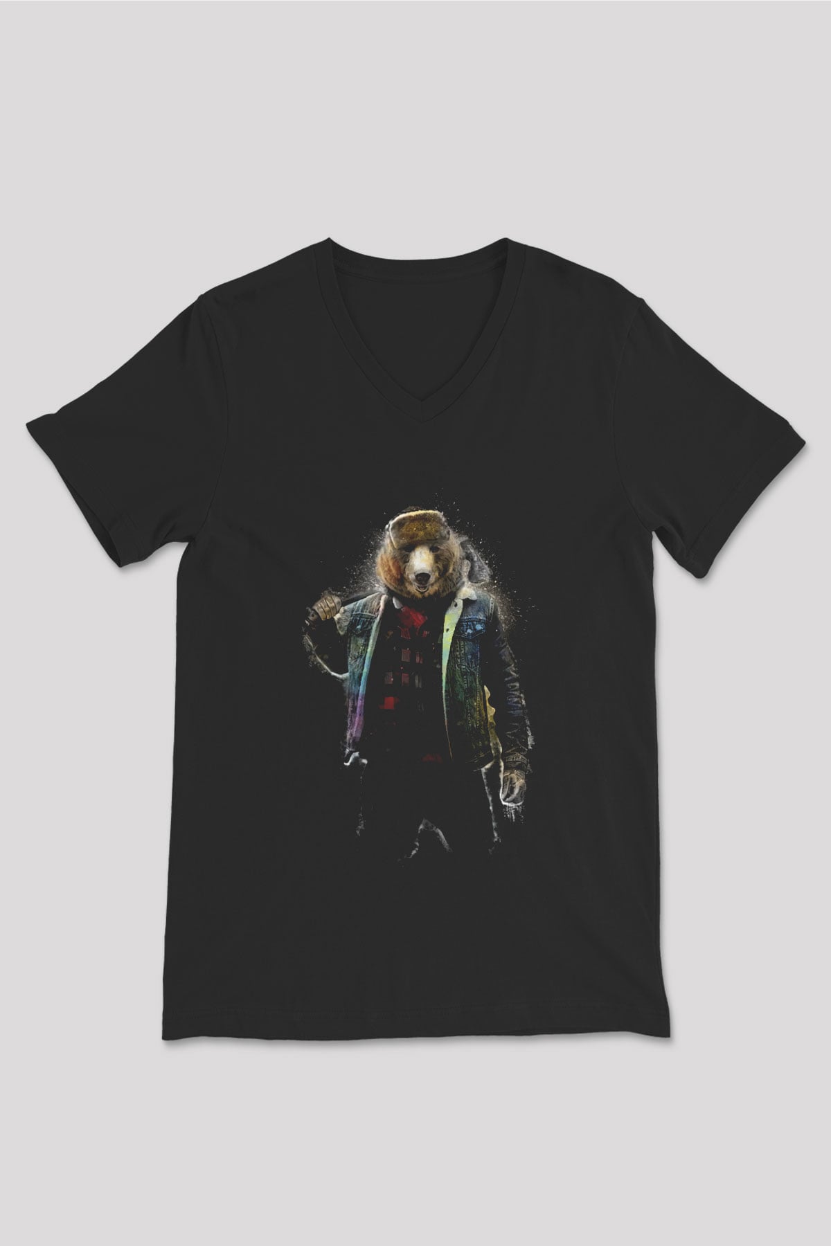 Unisex V Yaka Tişört TSR24