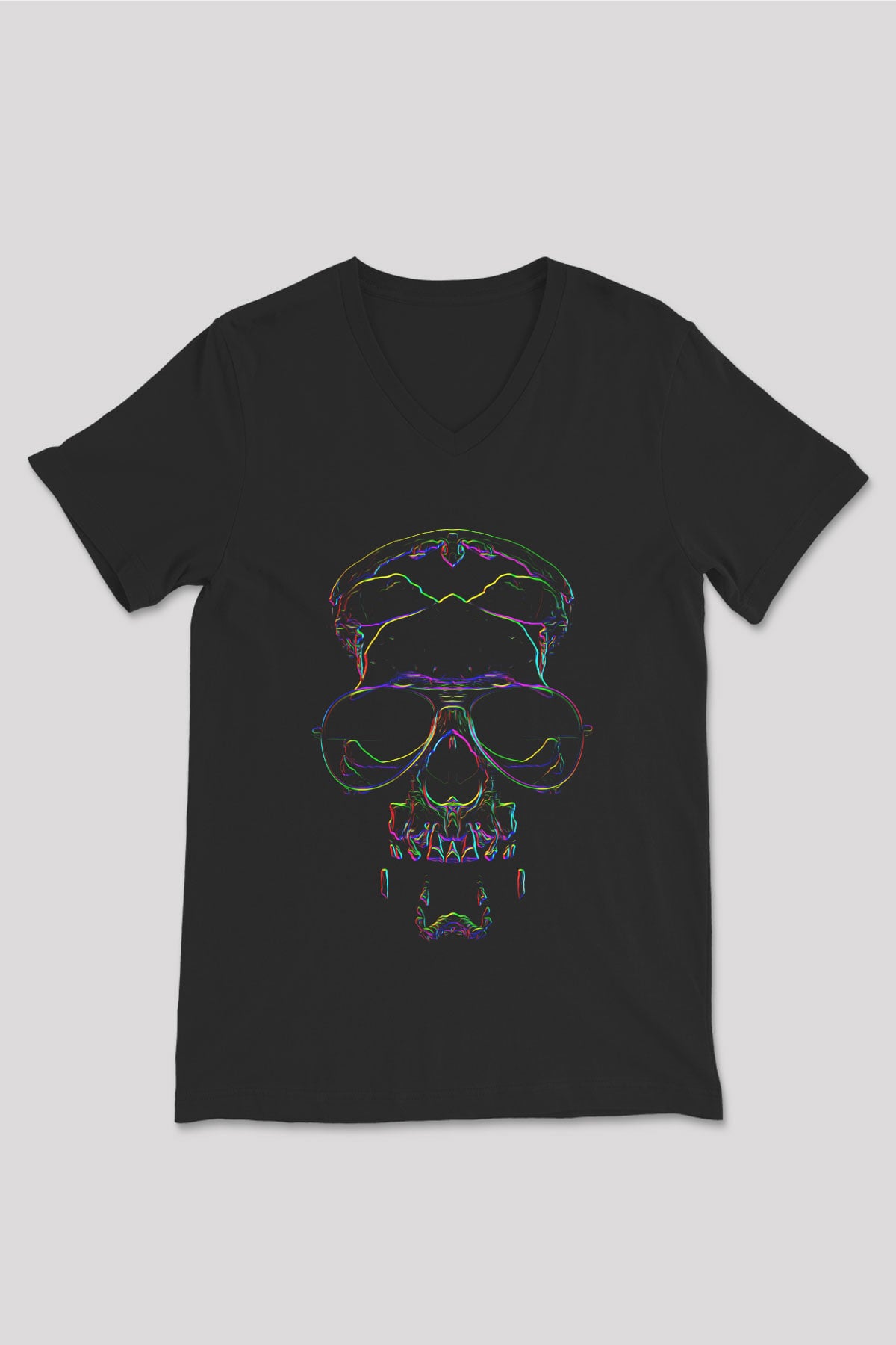 Unisex V Yaka Tişört TSR244