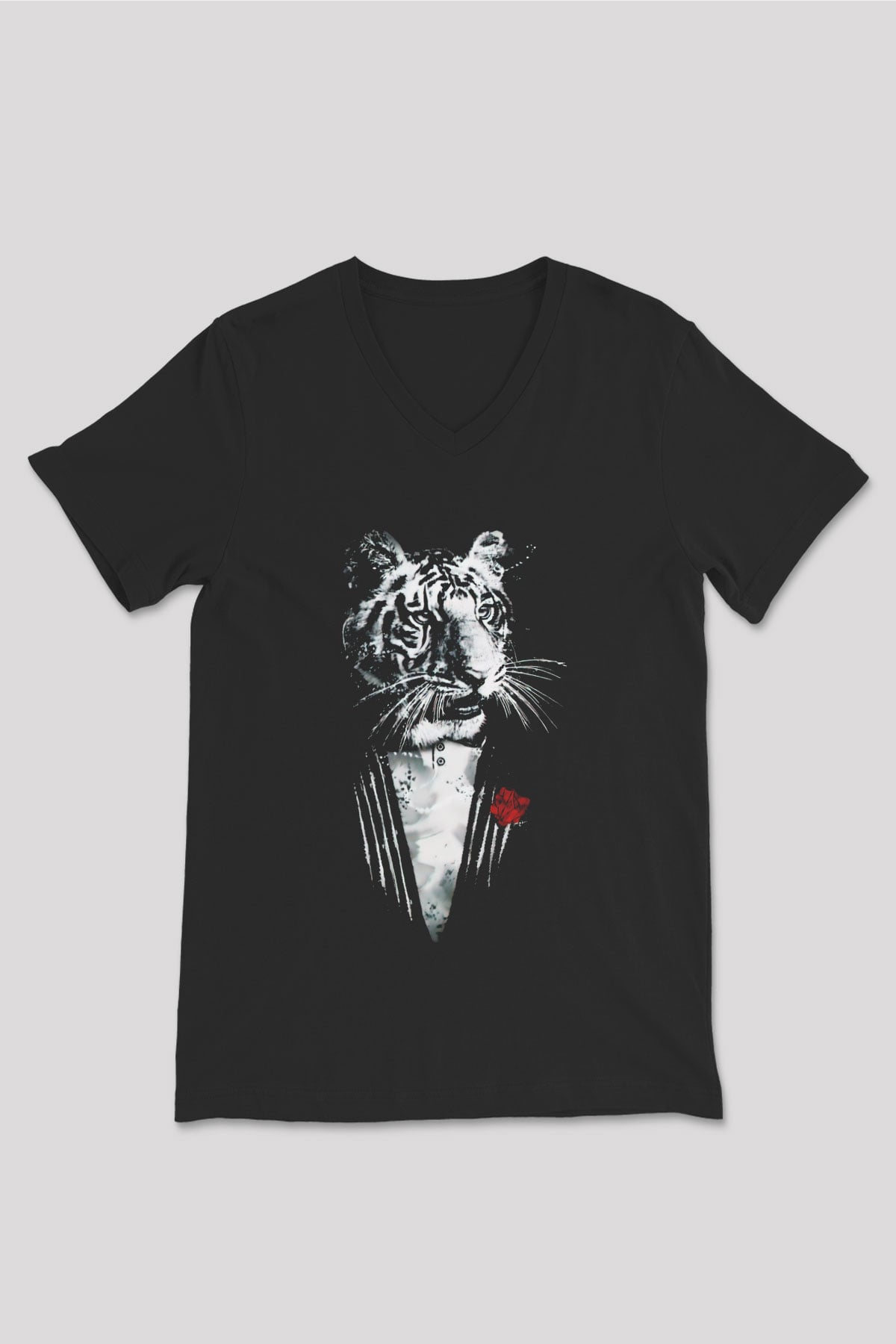 Unisex V Yaka Tişört TSR32