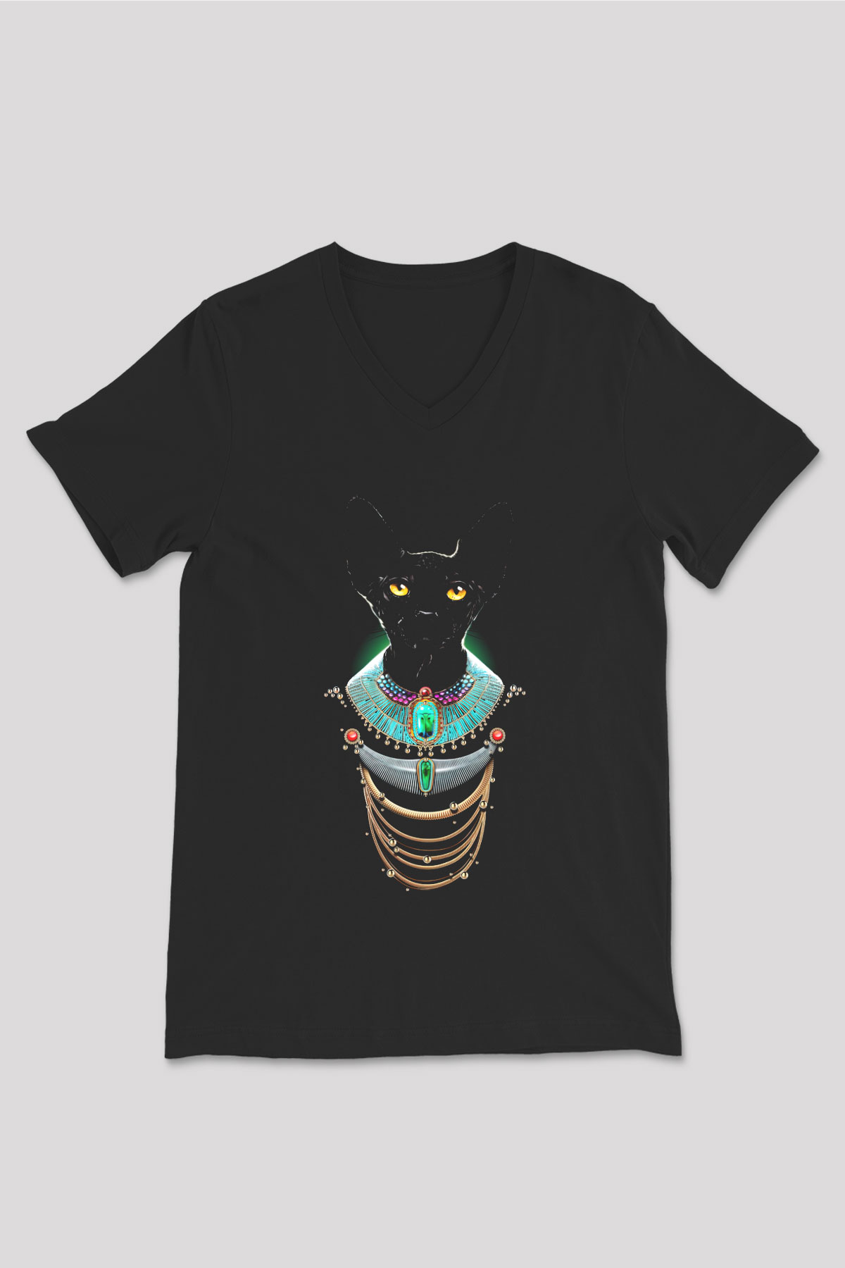 Unisex V Yaka Tişört TSR38