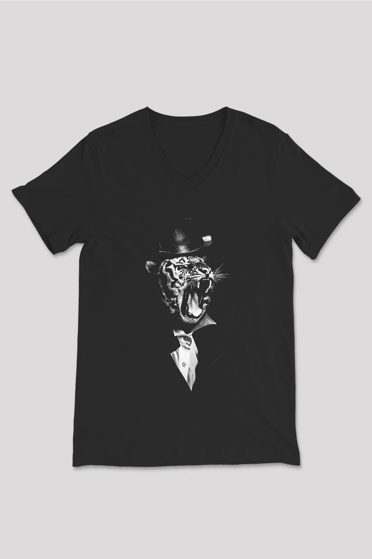 Unisex V Yaka Tişört TSR40