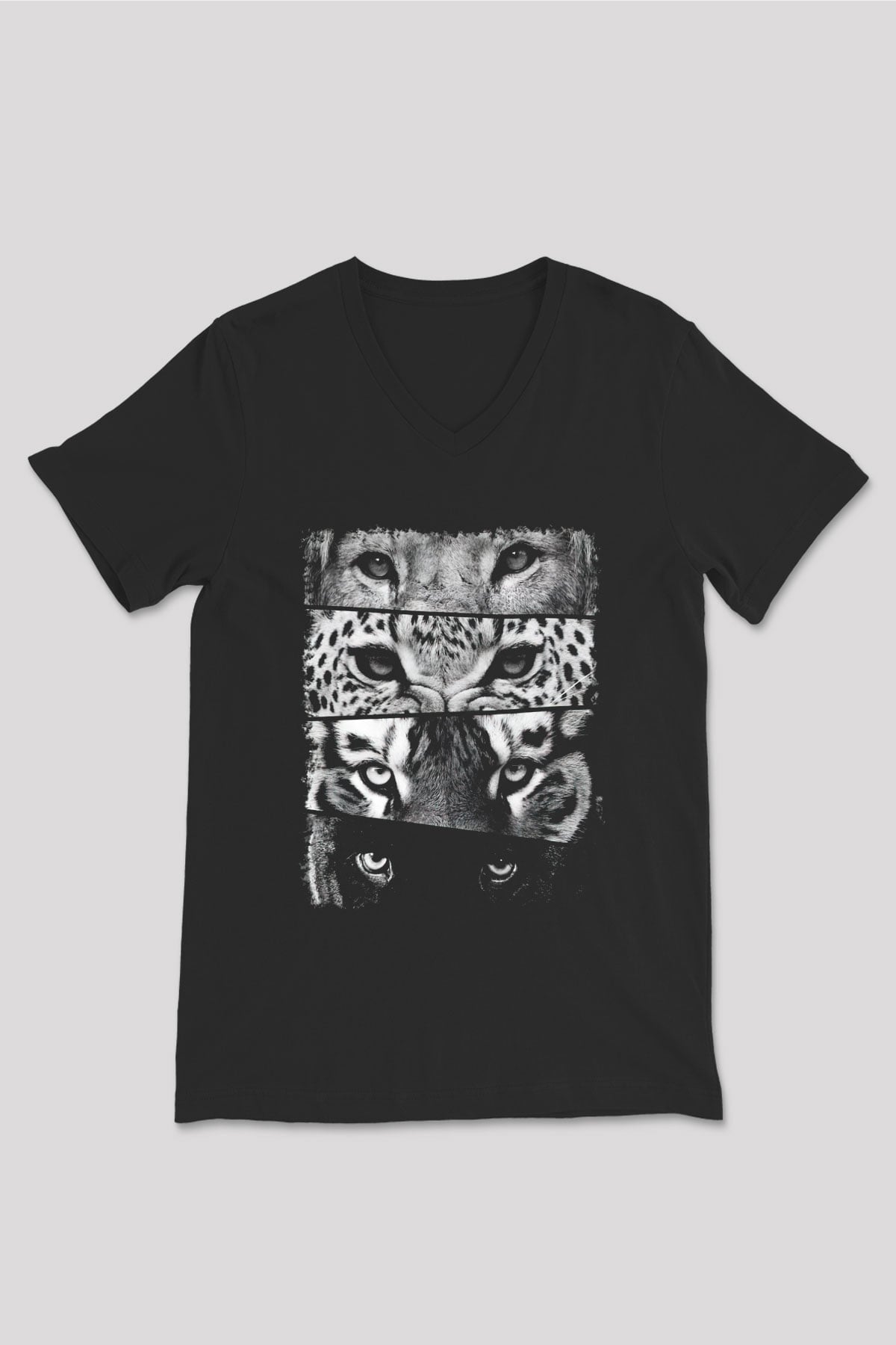 Unisex V Yaka Tişört TSR427