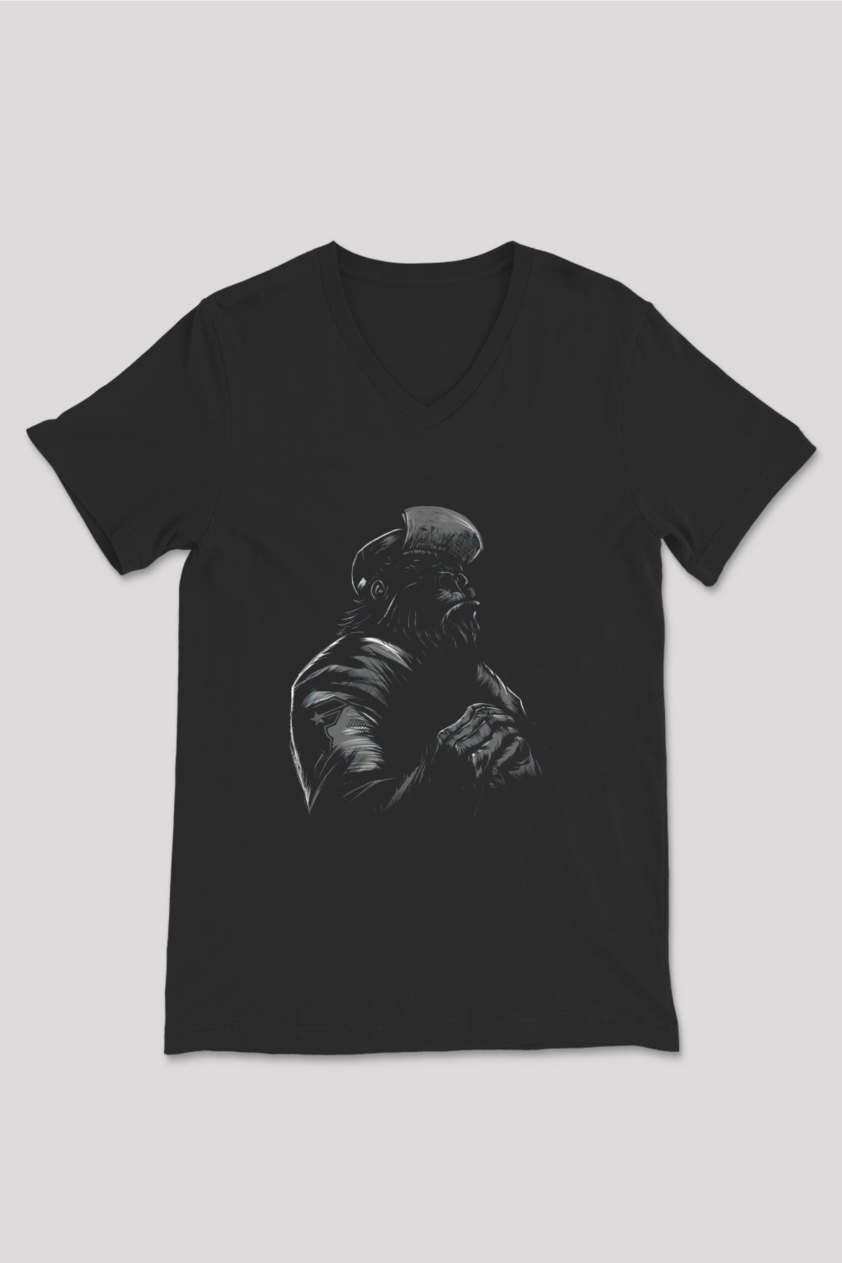 Unisex V Yaka Tişört TSR49
