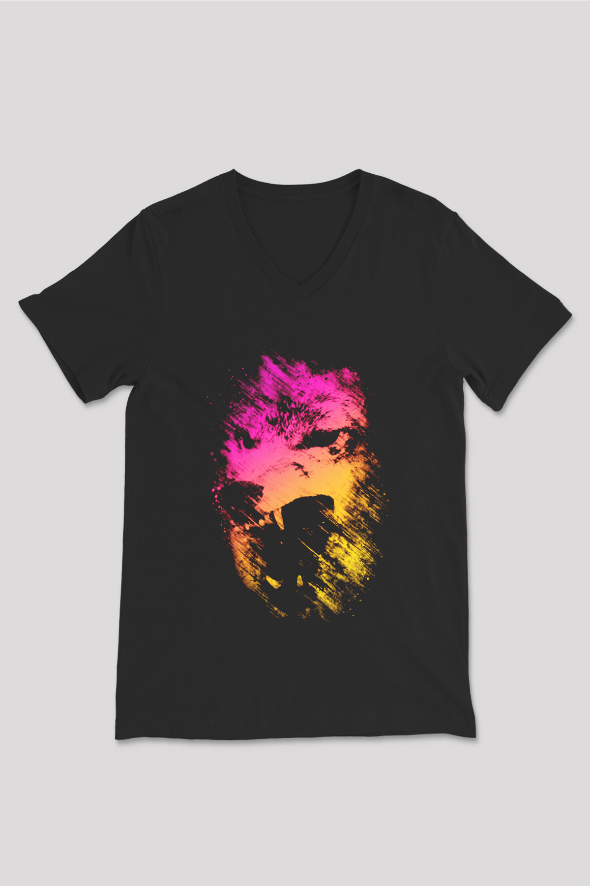 Unisex V Yaka Tişört TSR499