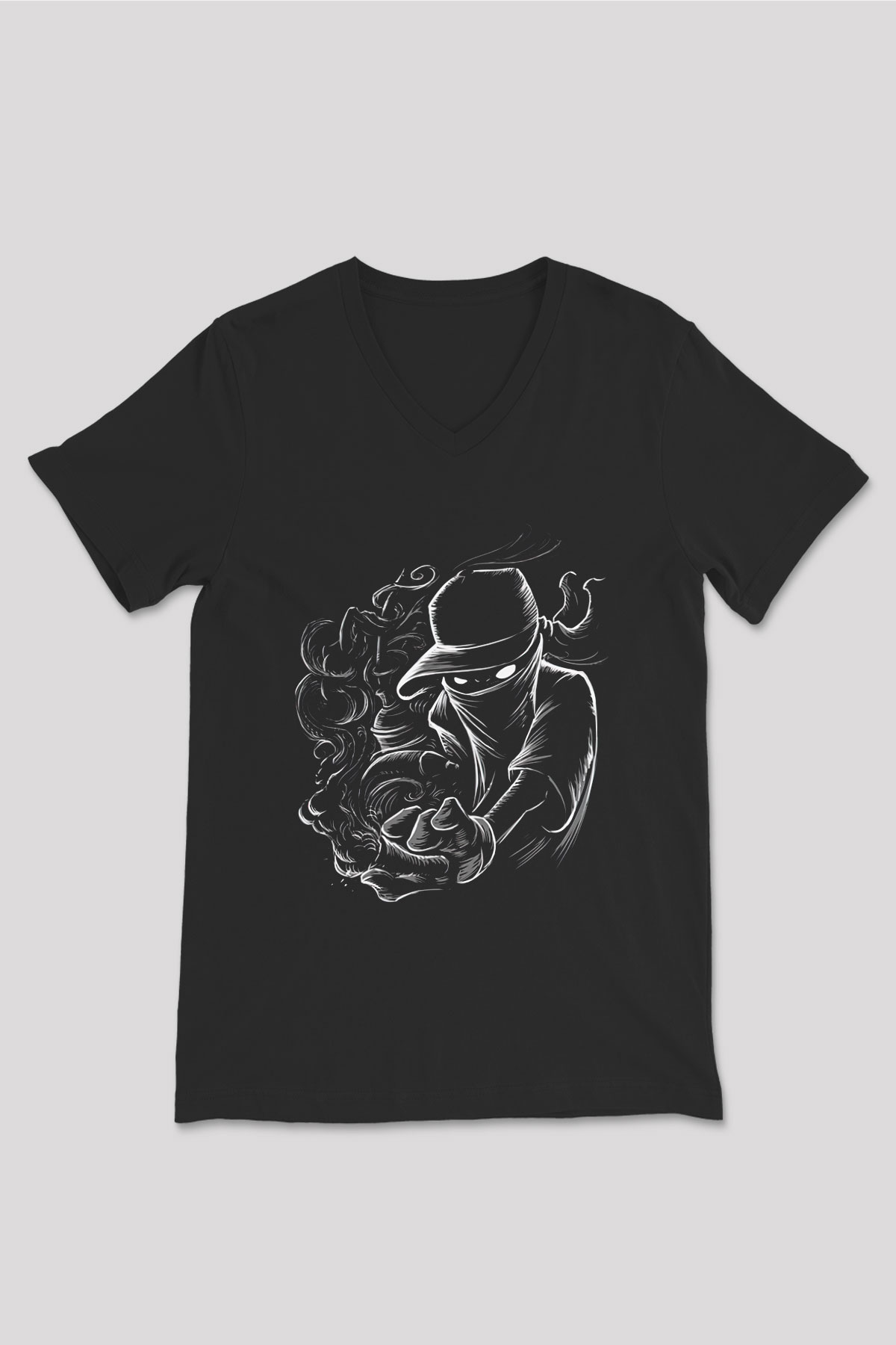 Unisex V Yaka Tişört TSR50
