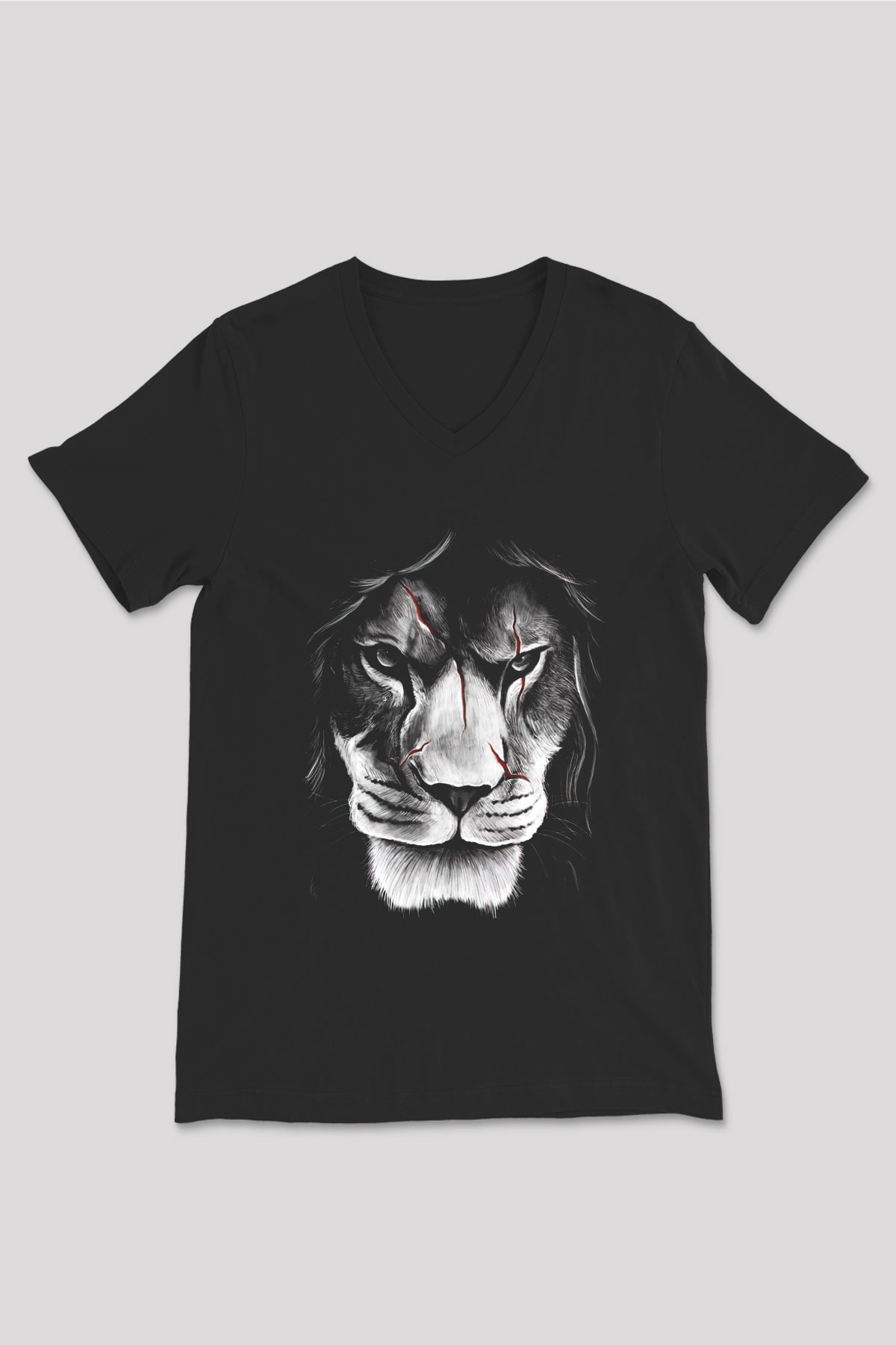 Unisex V Yaka Tişört TSR555