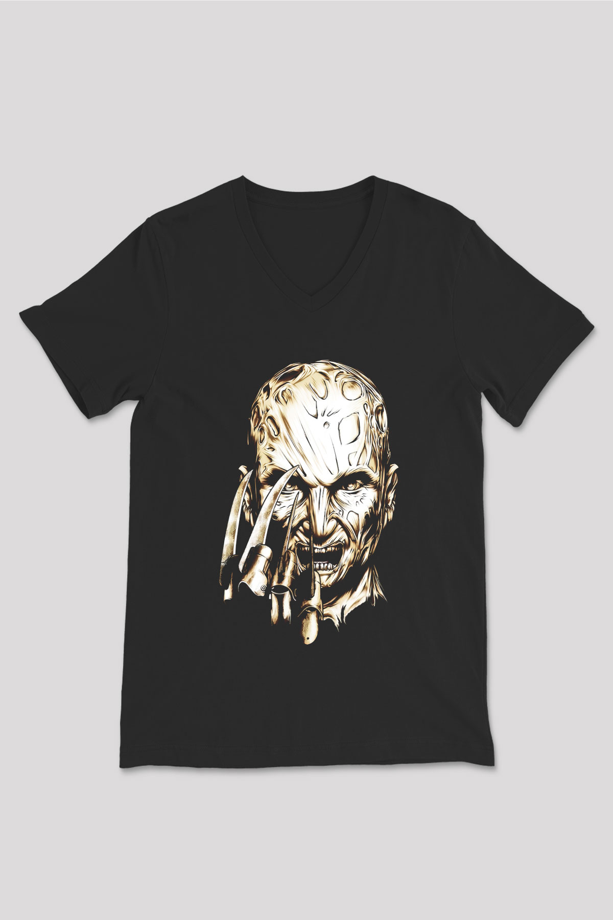Unisex V Yaka Tişört TSR62