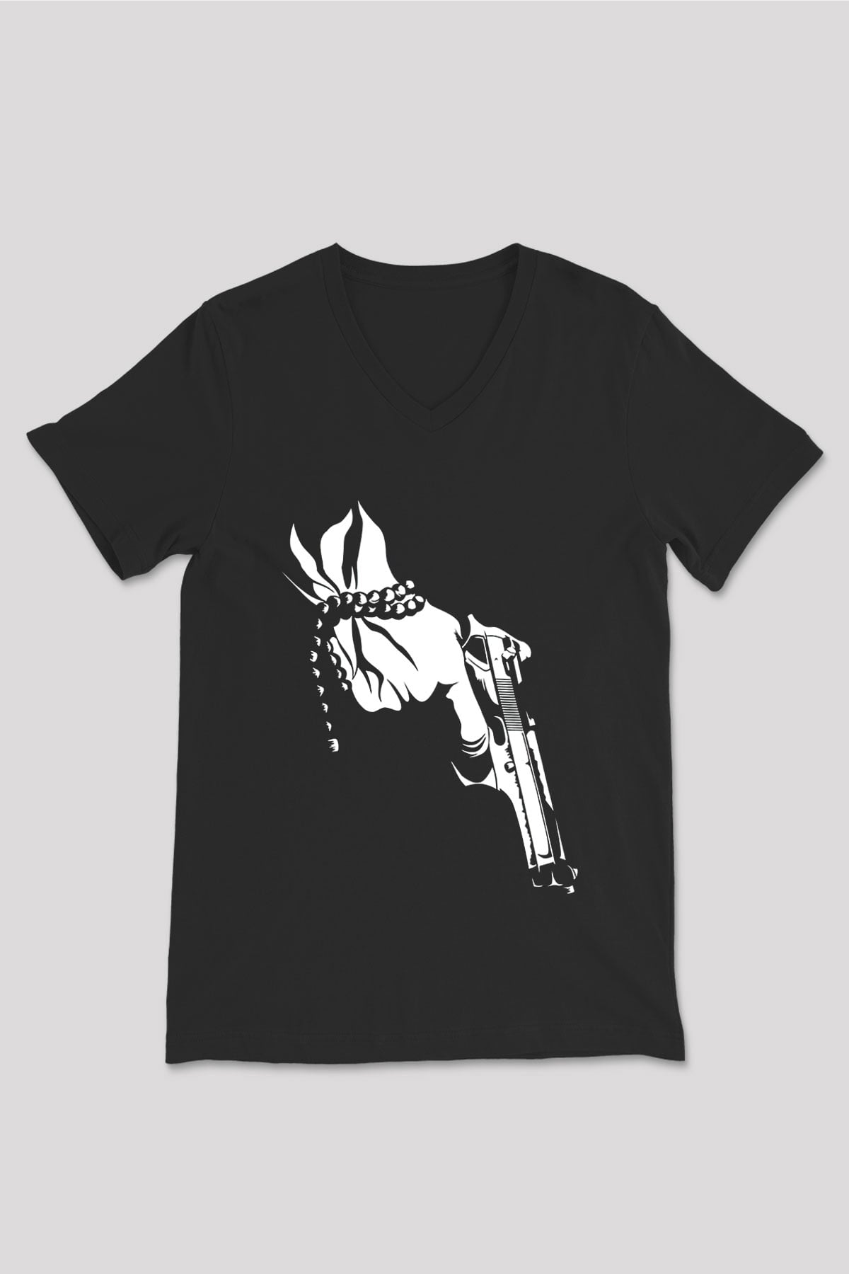 Unisex V Yaka Tişört TSR71