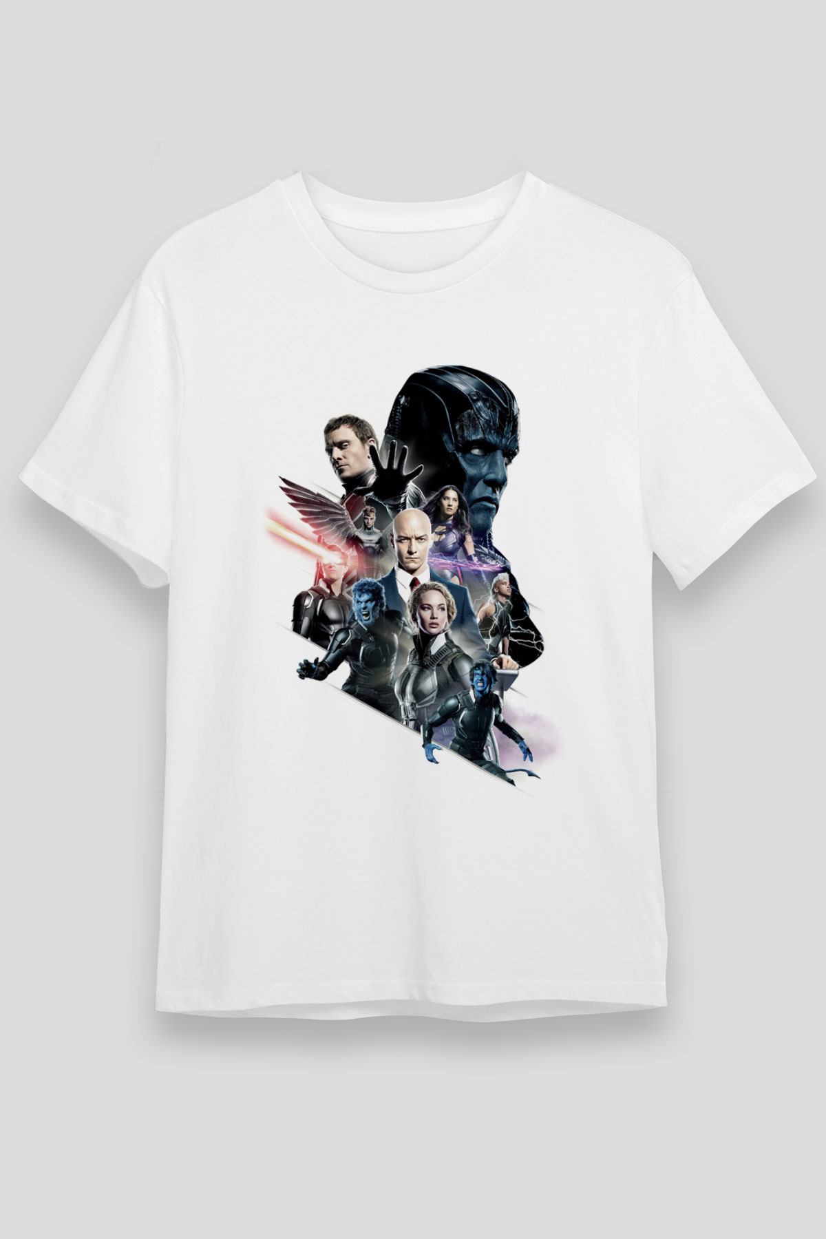 Unisex X-Men Apocalypse Baskılı Beyaz Tshirt