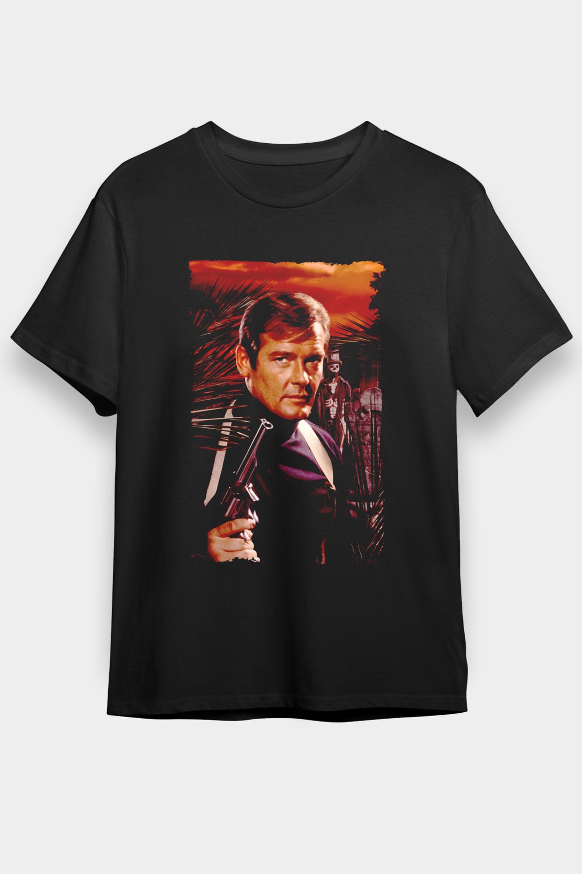 Unisex Yaşamak İçin Öldür (Live and Let Die) Baskılı Siyah T-Shirt