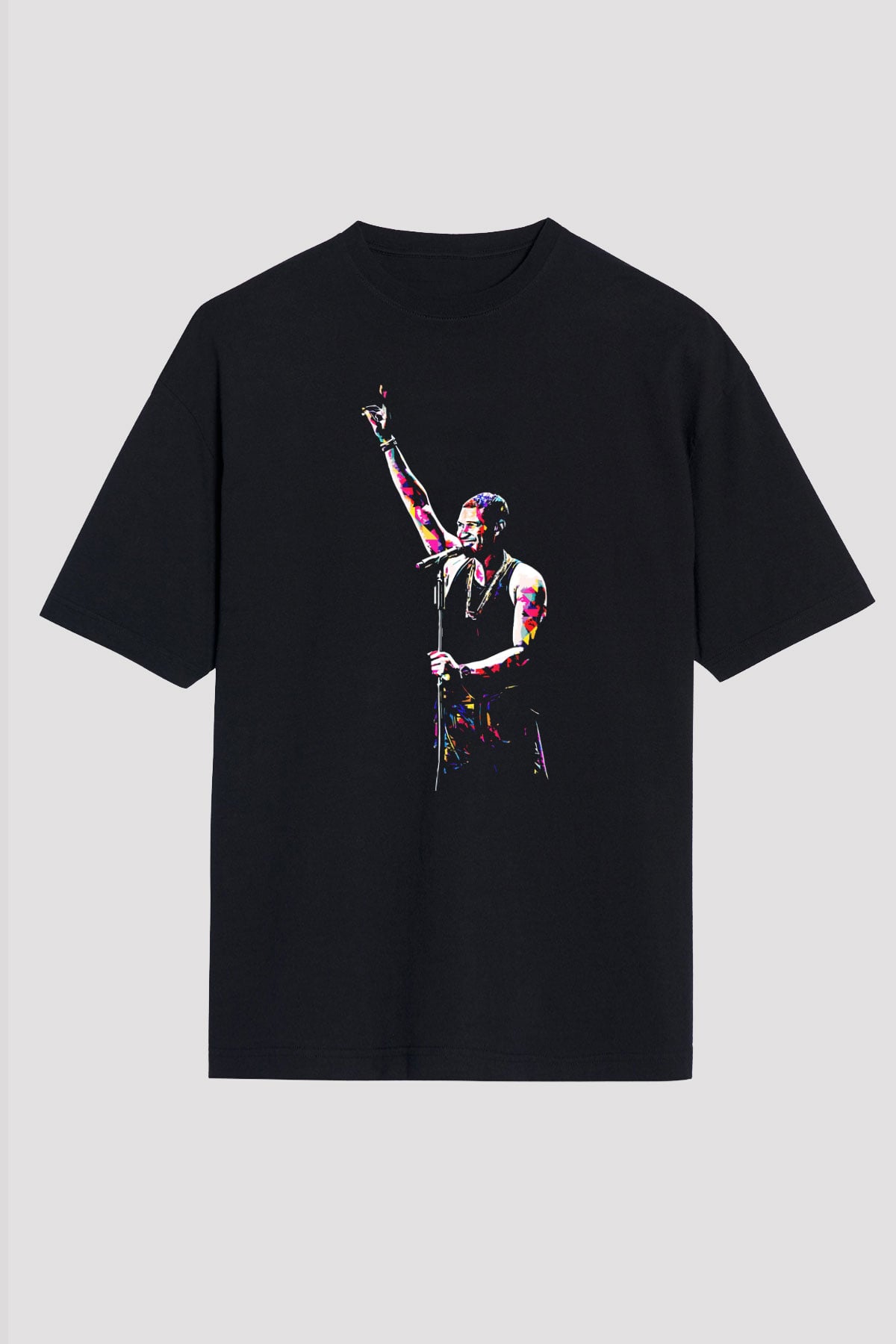 Usher Siyah Unisex Tişört T-Shirt - TişörtFabrikası
