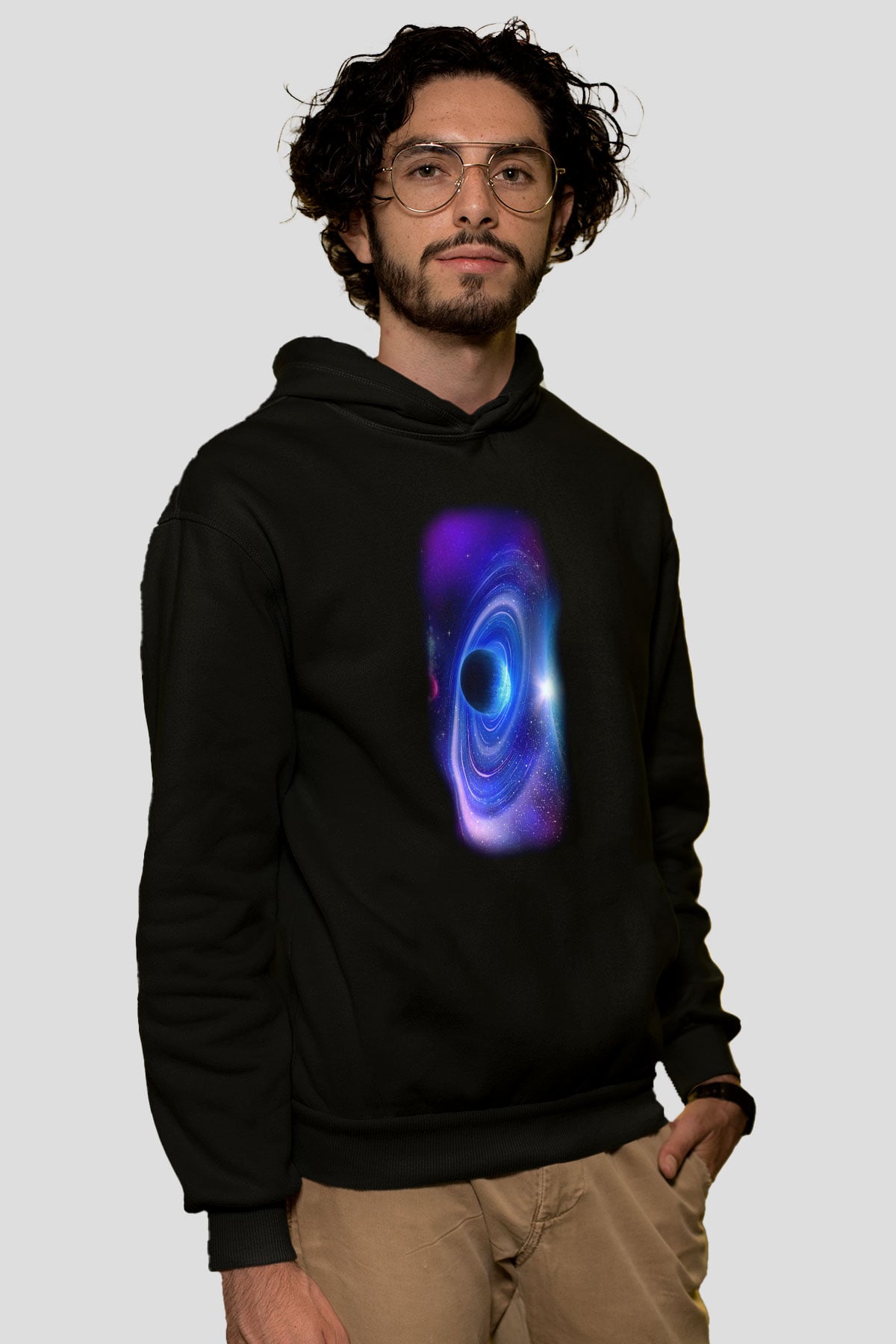 Uzay Siyah Unisex Hoodie