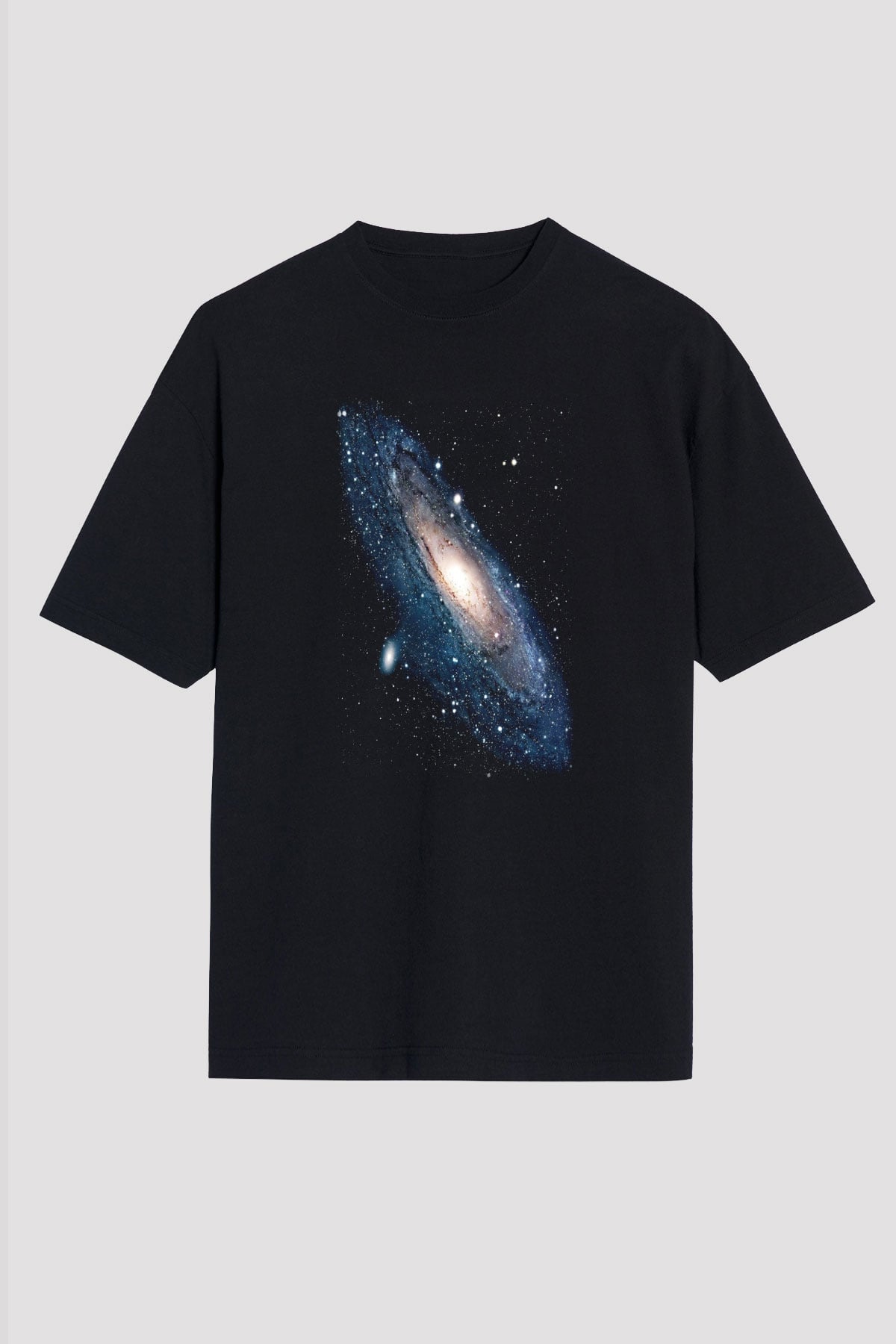 Uzay Siyah Unisex Oversize Tişört T-Shirt