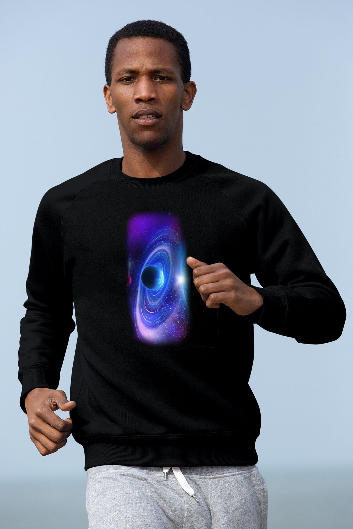 Uzay Siyah Unisex Sweatshirt