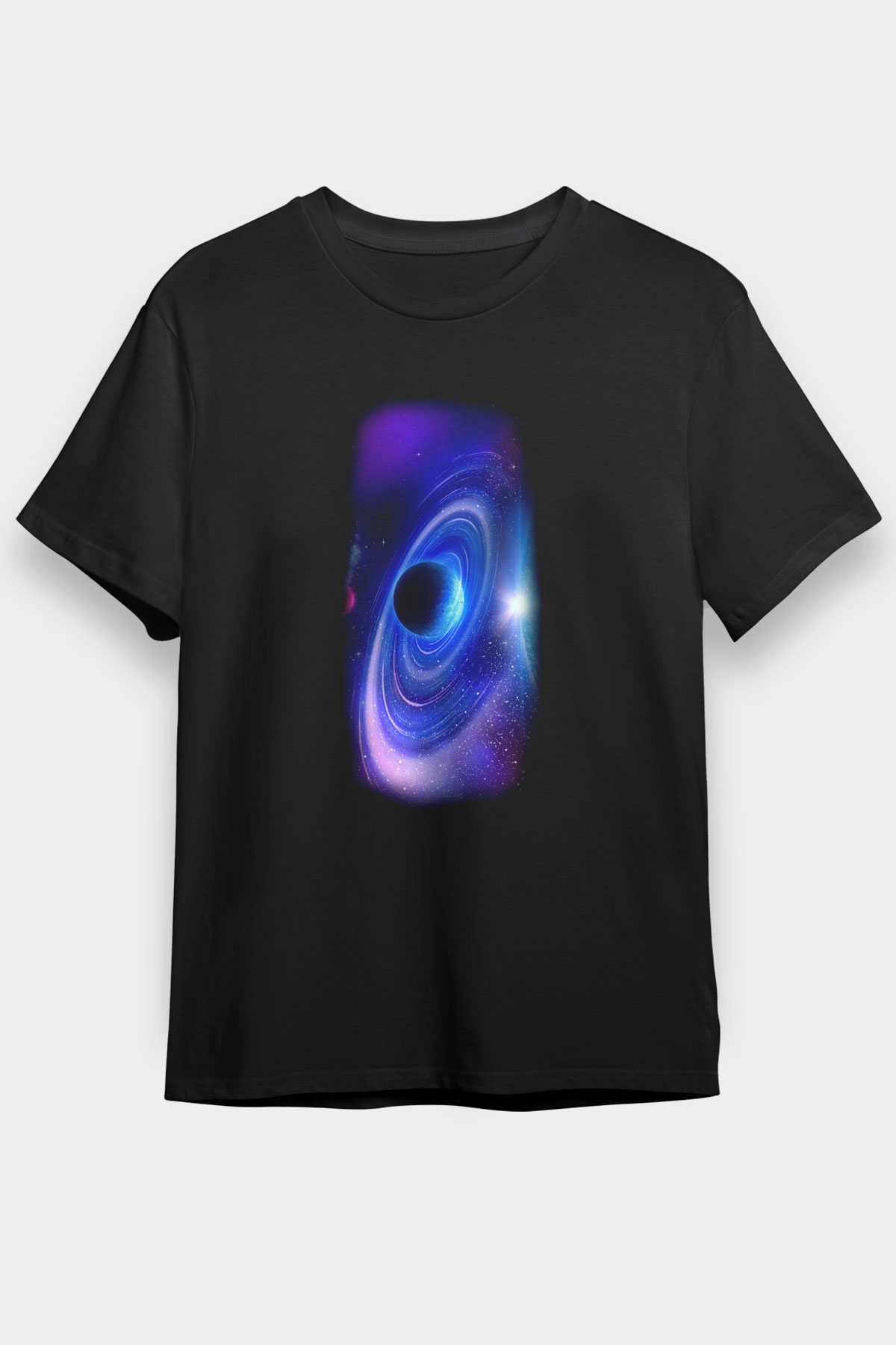 Uzay Siyah Unisex Tişört T-Shirt - TişörtFabrikası