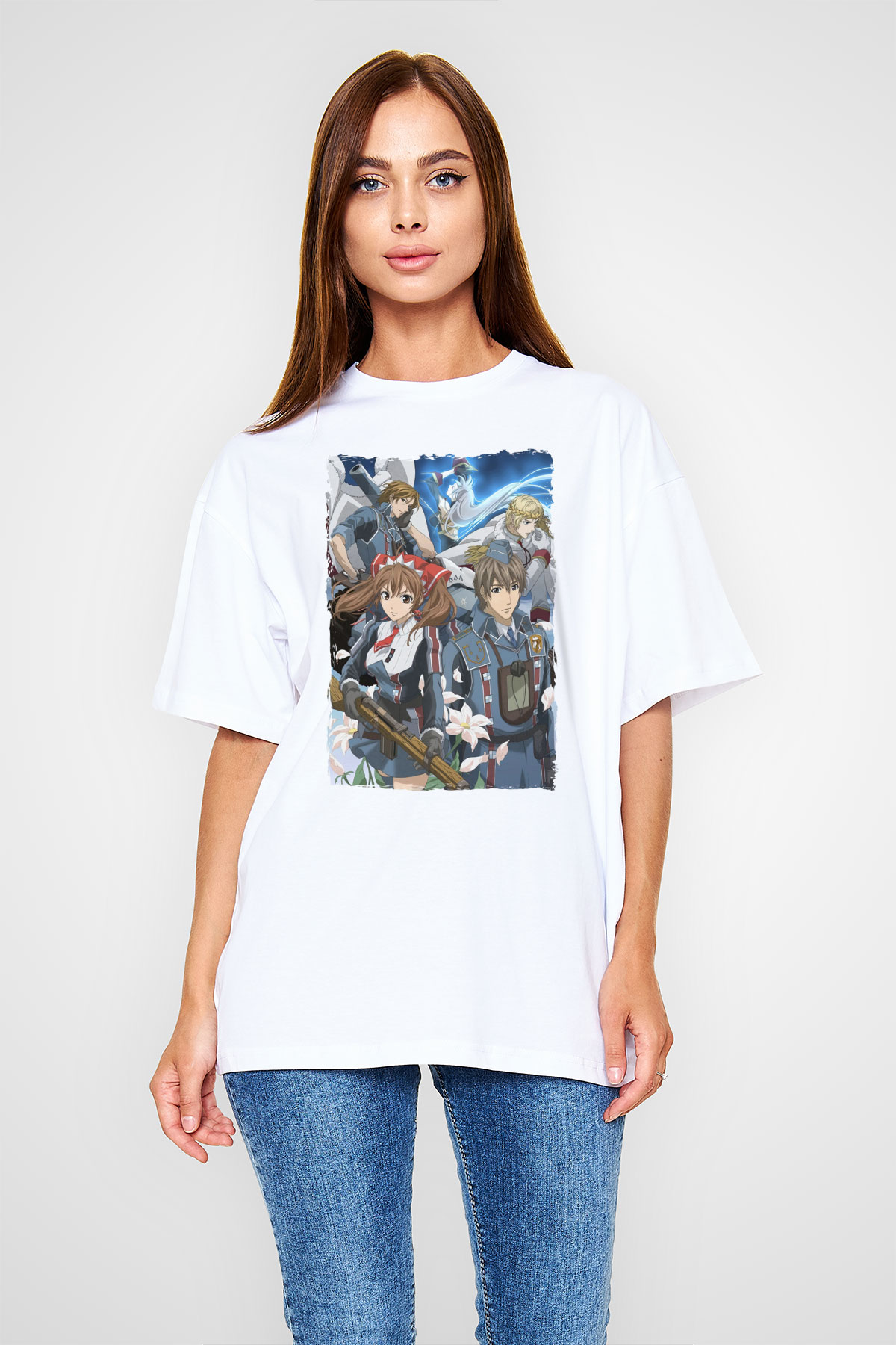 Valkyria Chronicles Beyaz Unisex Tişört T-Shirt