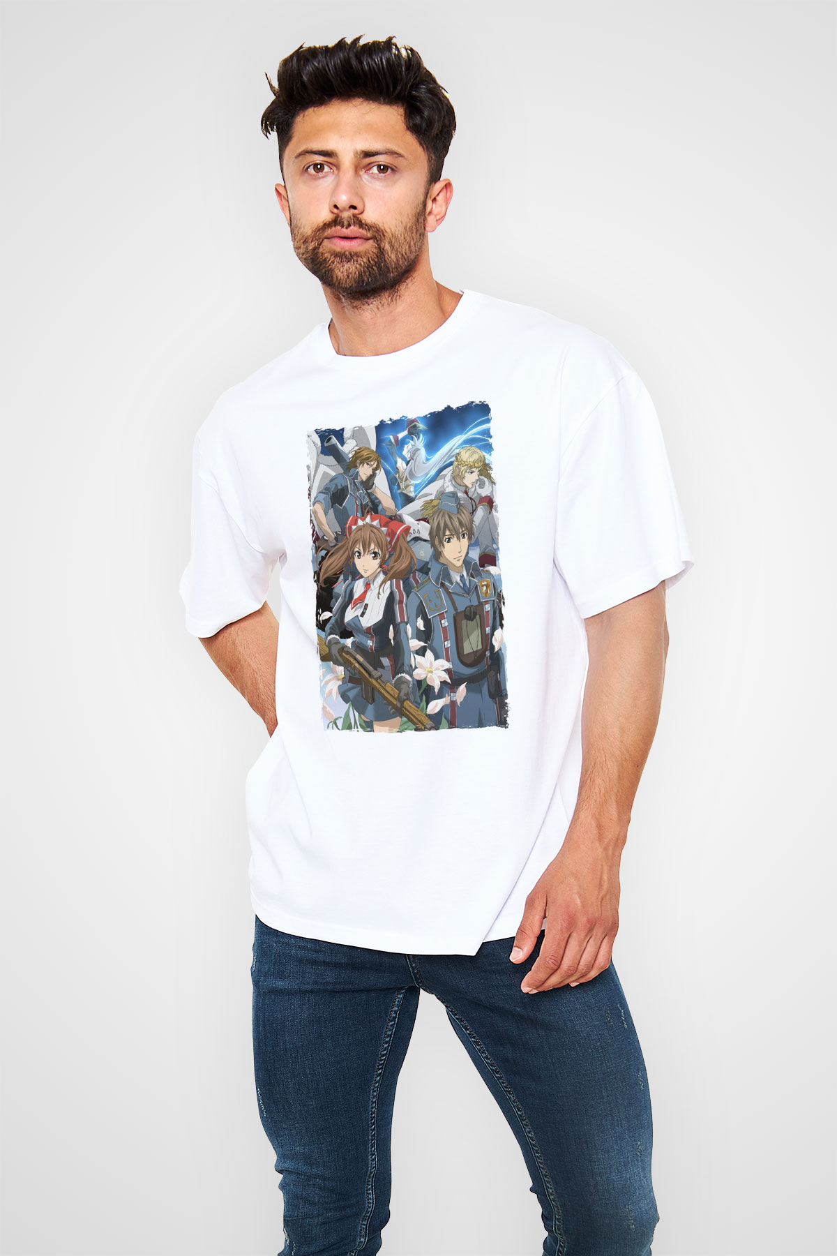 Valkyria Chronicles Beyaz Unisex Tişört T-Shirt