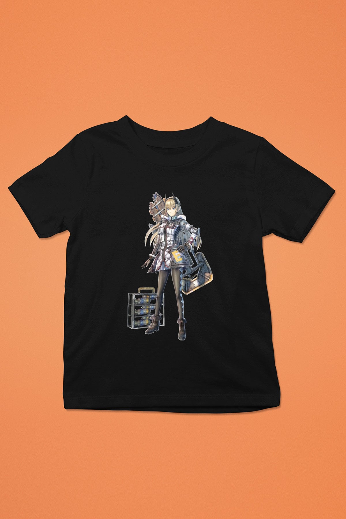 Valkyria Chronicles Siyah Unisex Çocuk Tişört