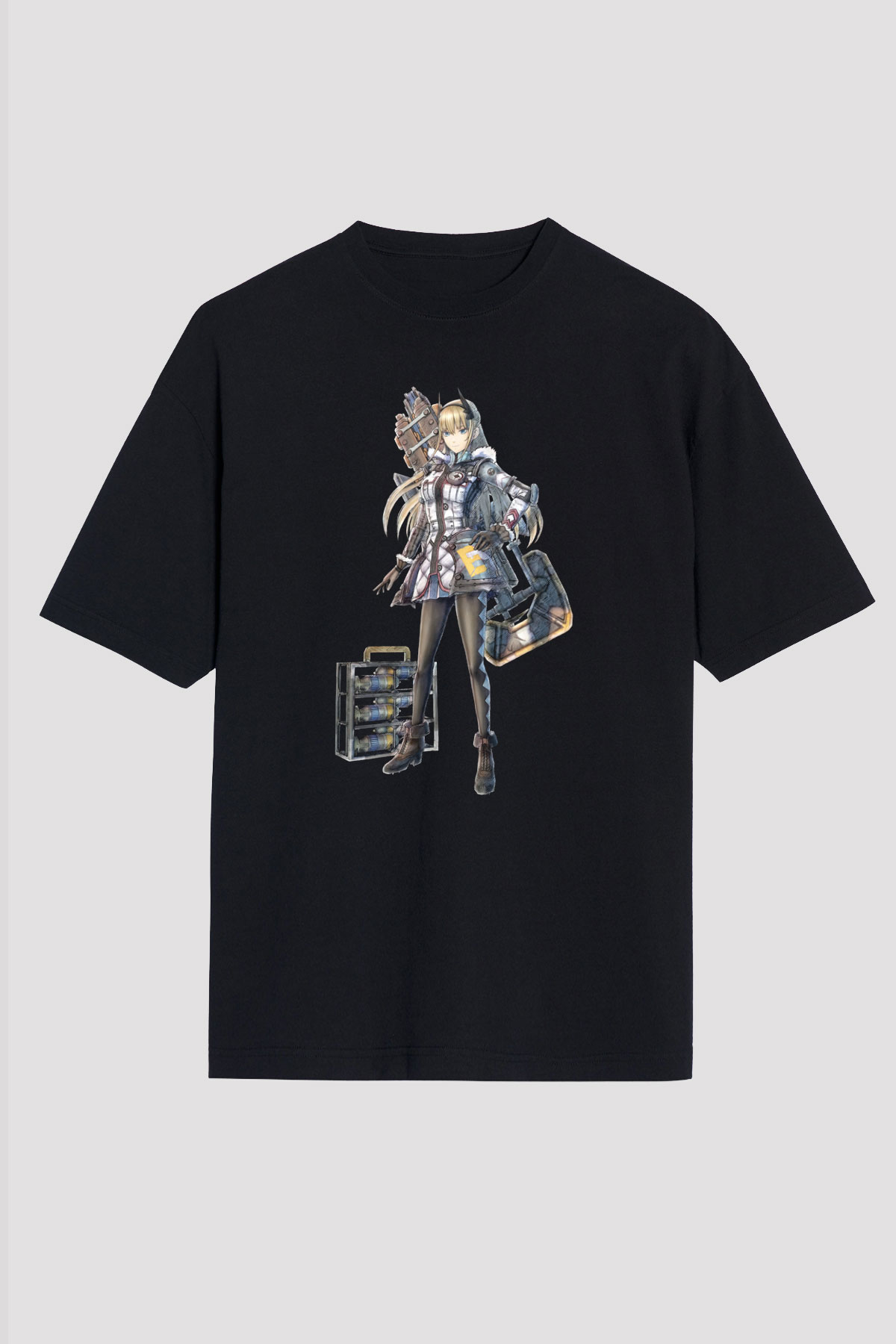 Valkyria Chronicles Siyah Unisex Tişört T-Shirt