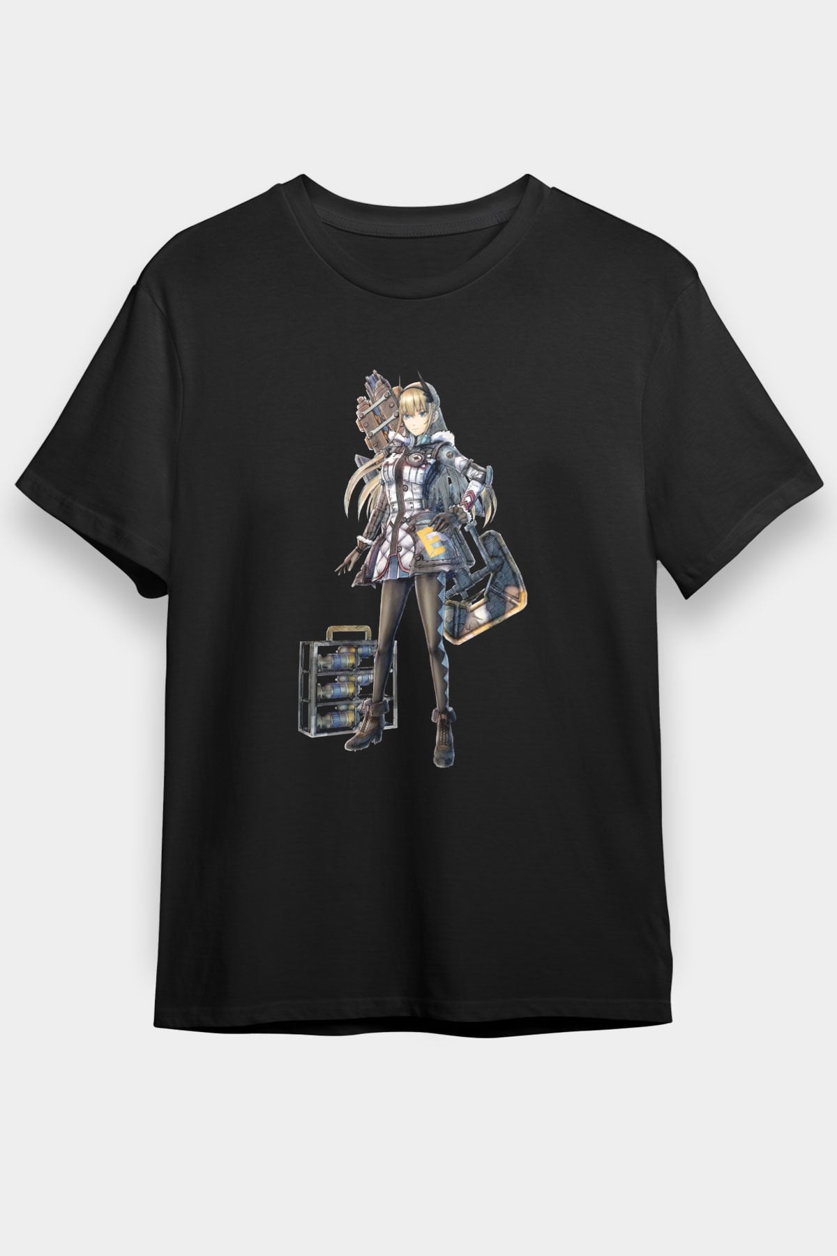 Valkyria Chronicles Siyah Unisex Tişört T-Shirt