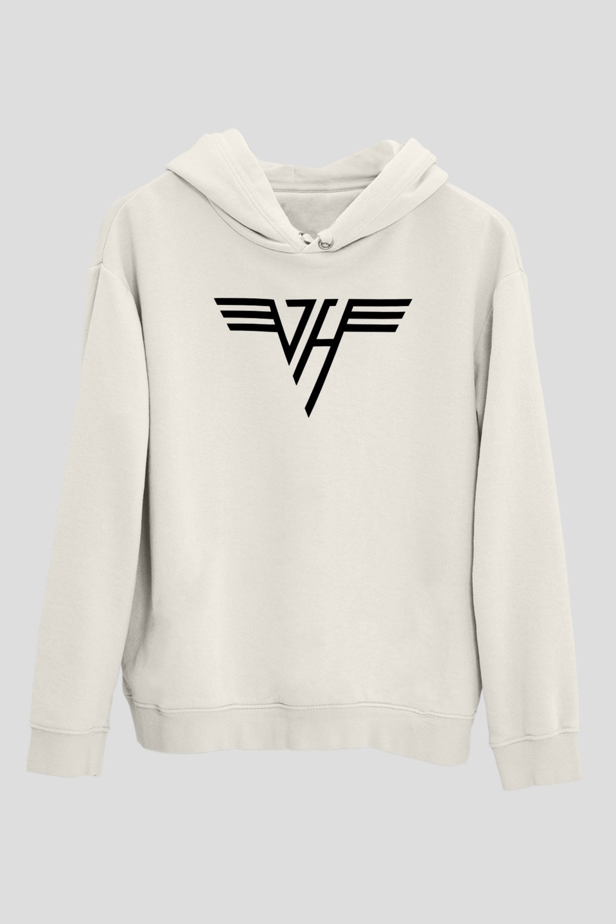 Van Halen Beyaz Unisex Kapüşonlu Sweatshirt