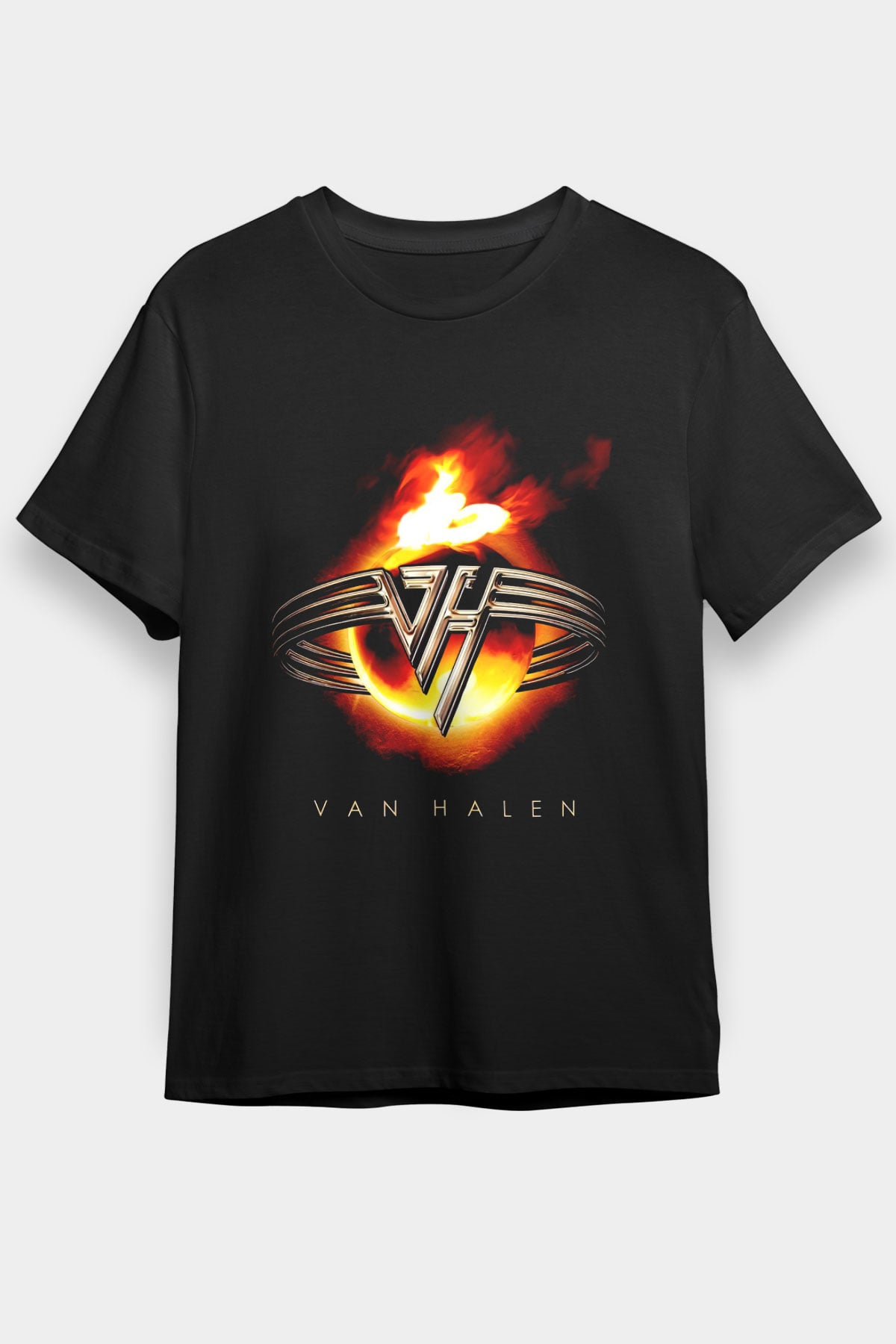 Van Halen Siyah Unisex Tişört T-Shirt - TişörtFabrikası