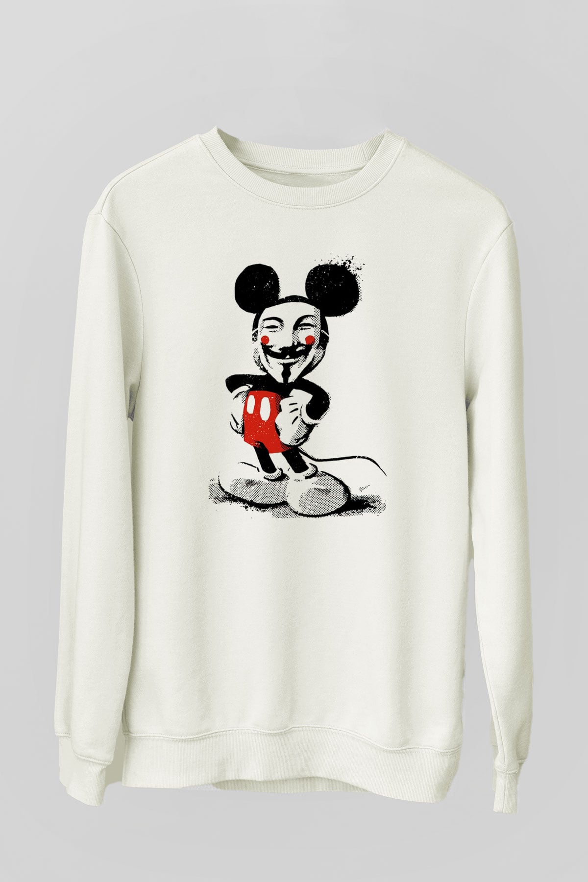Vendetta Beyaz Unisex Sweatshirt