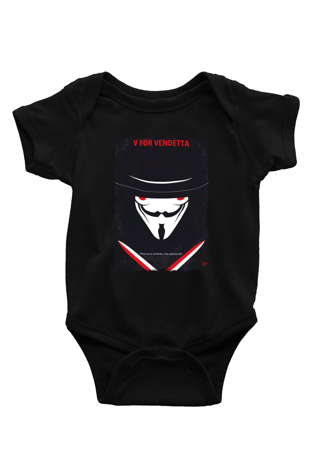 Vendetta Siyah Bebek Body - Zıbın