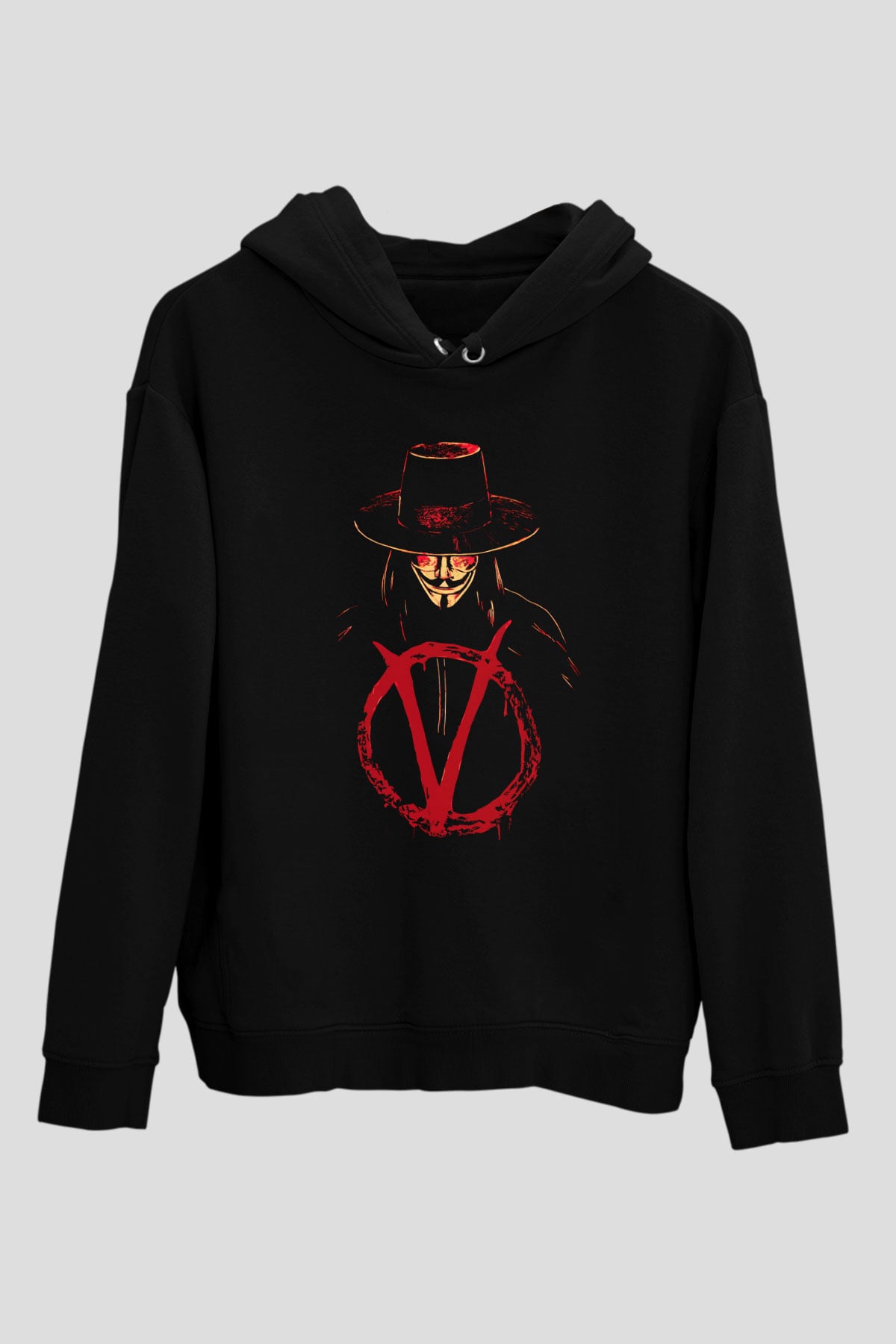 Vendetta Siyah Unisex Hoodie