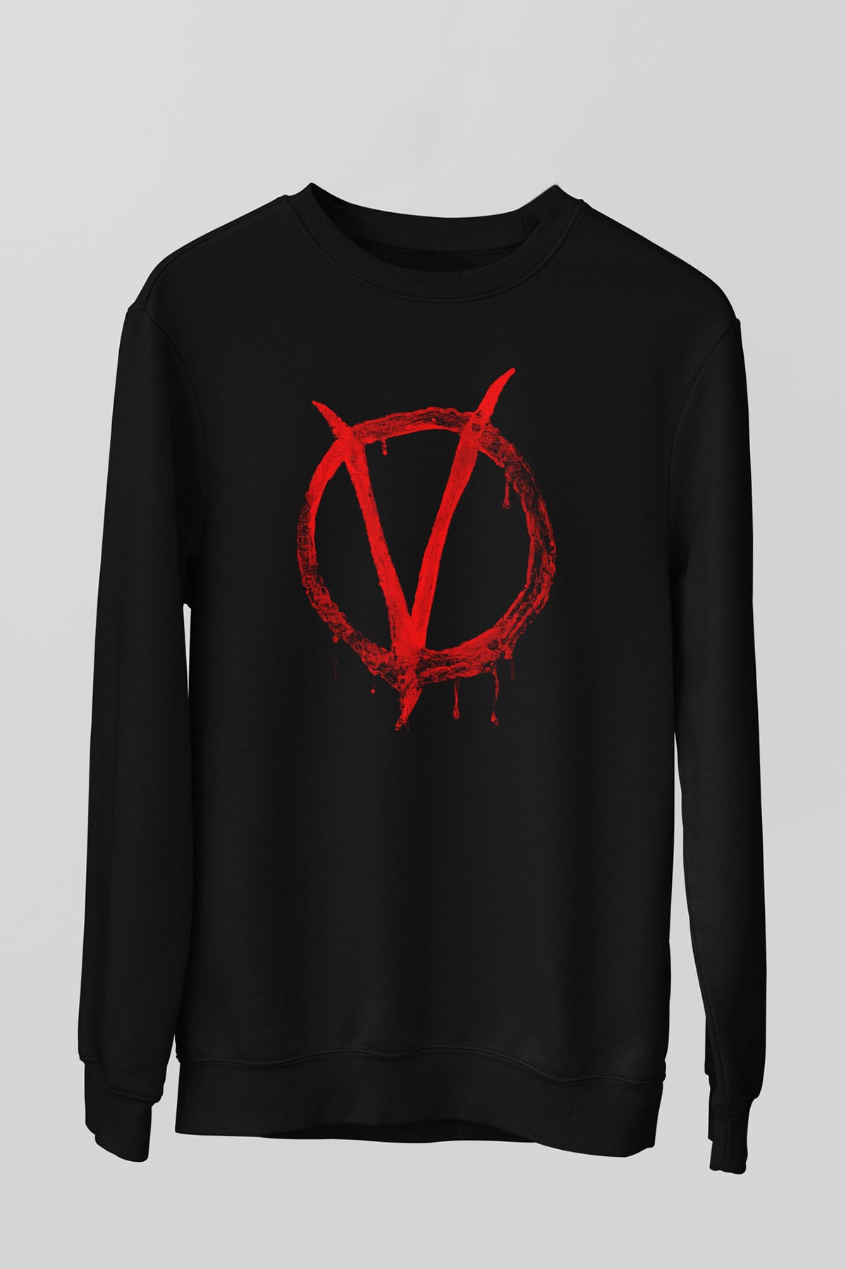 Vendetta Siyah Unisex Sweatshirt