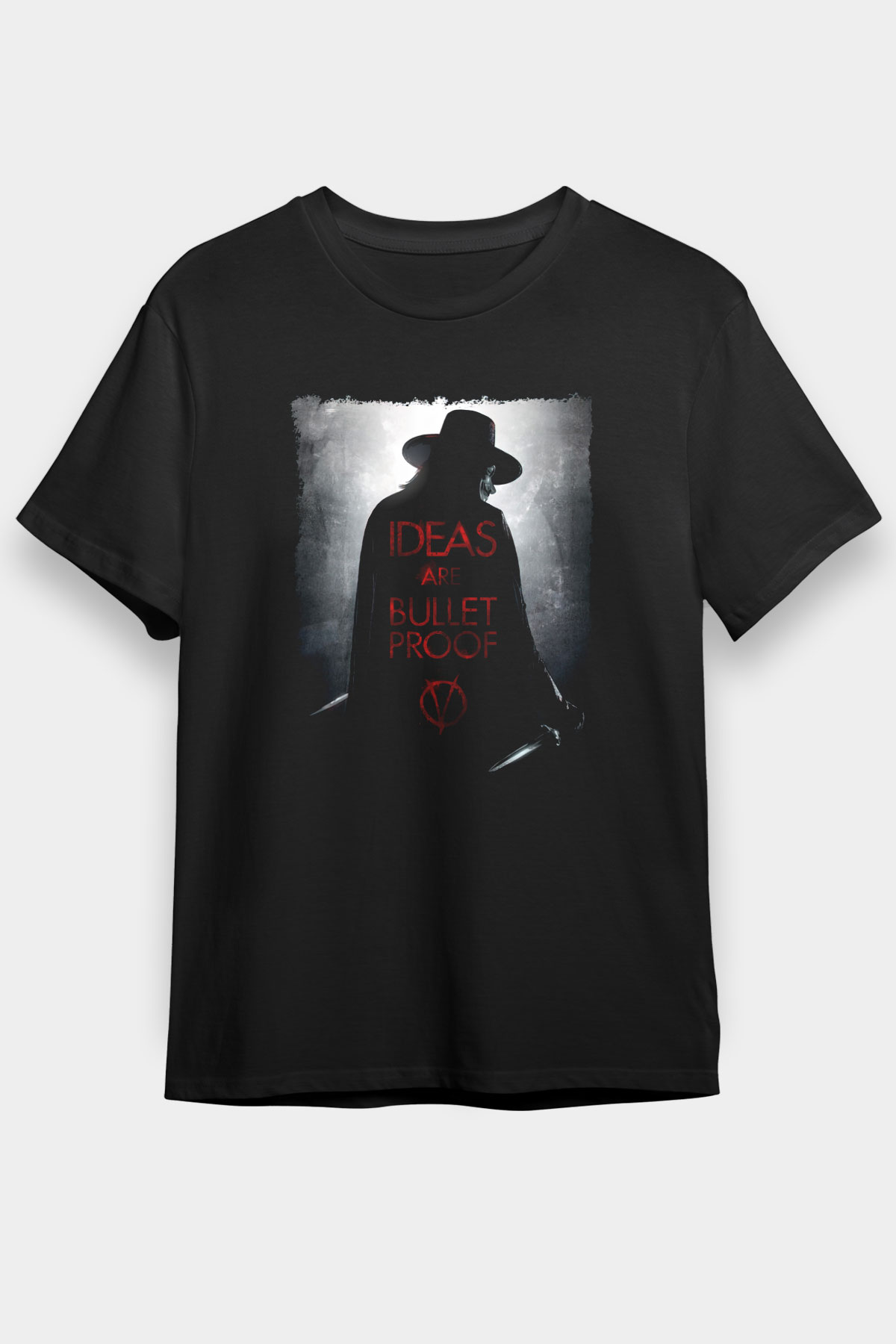 Vendetta Siyah Unisex Tişört T-Shirt