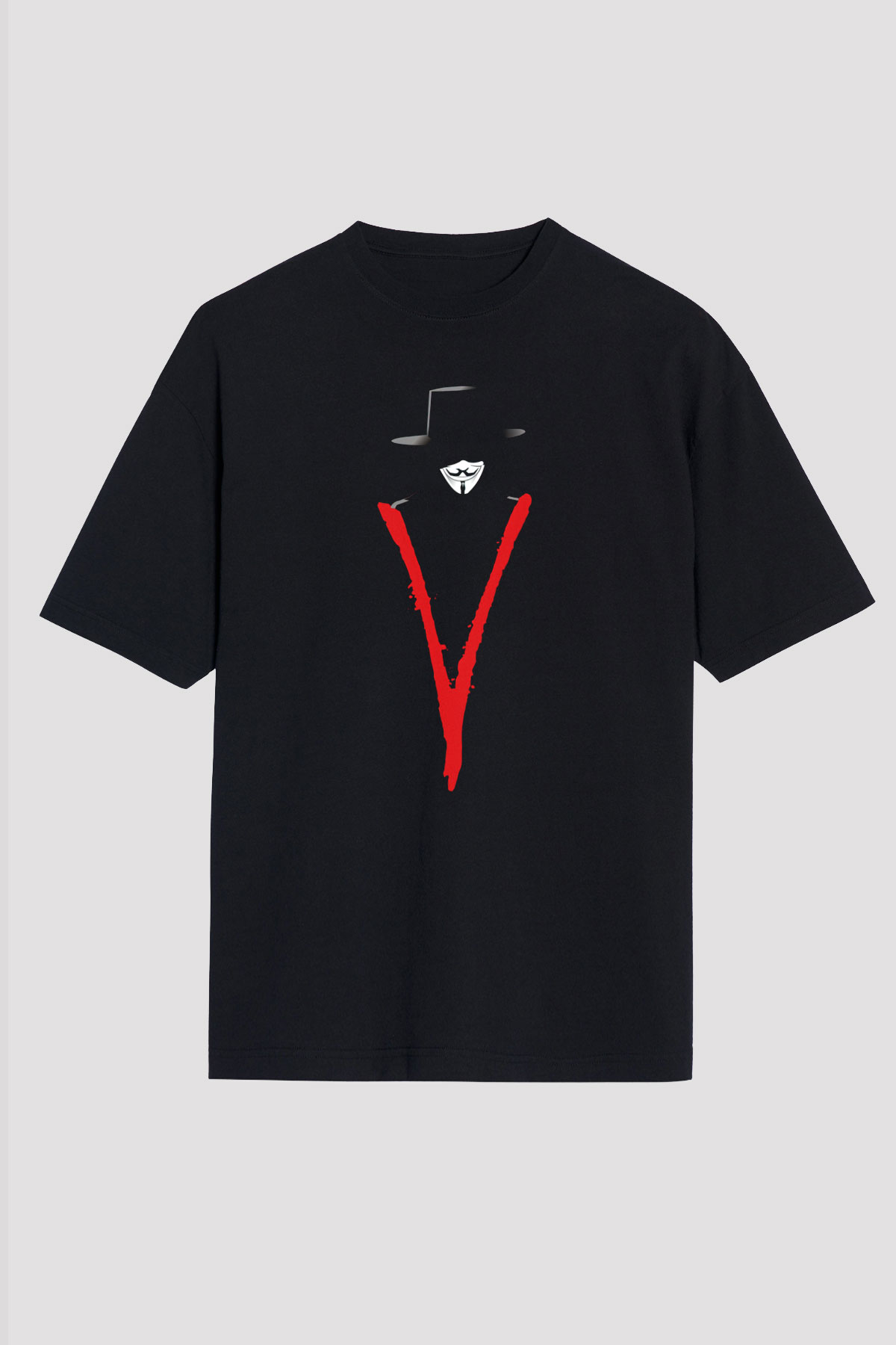 Vendetta Siyah Unisex Tişört T-Shirt