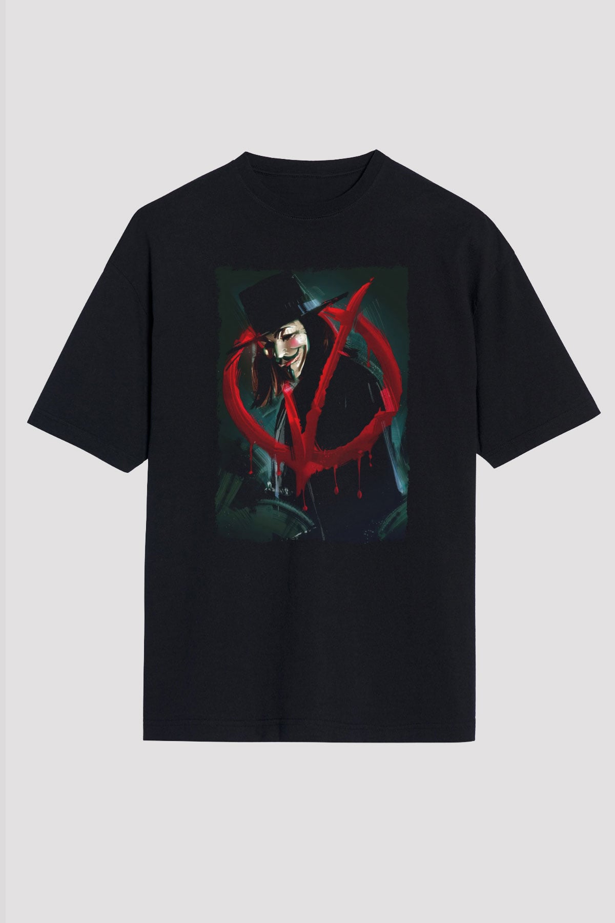 Vendetta Siyah Unisex Tişört T-Shirt