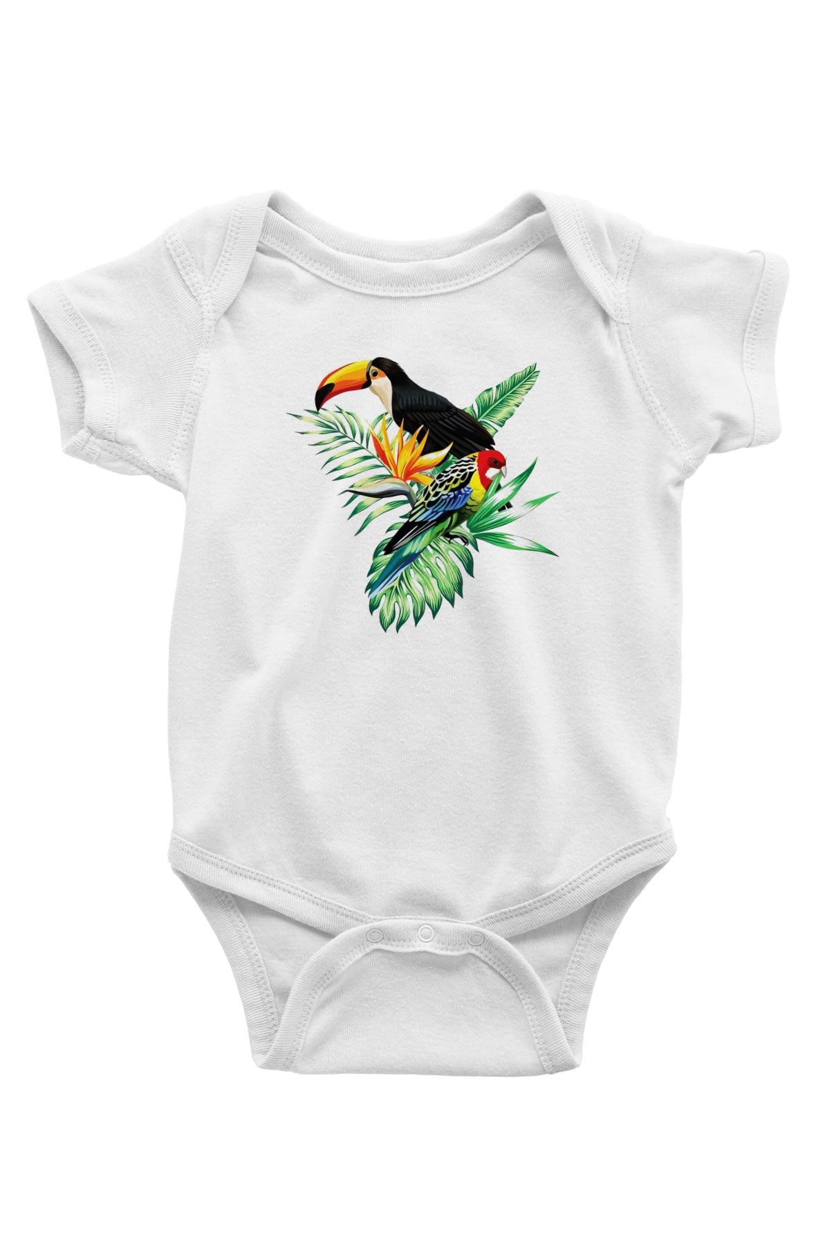 Veteriner Baskılı Beyaz Unisex Bebek Body - Zıbın