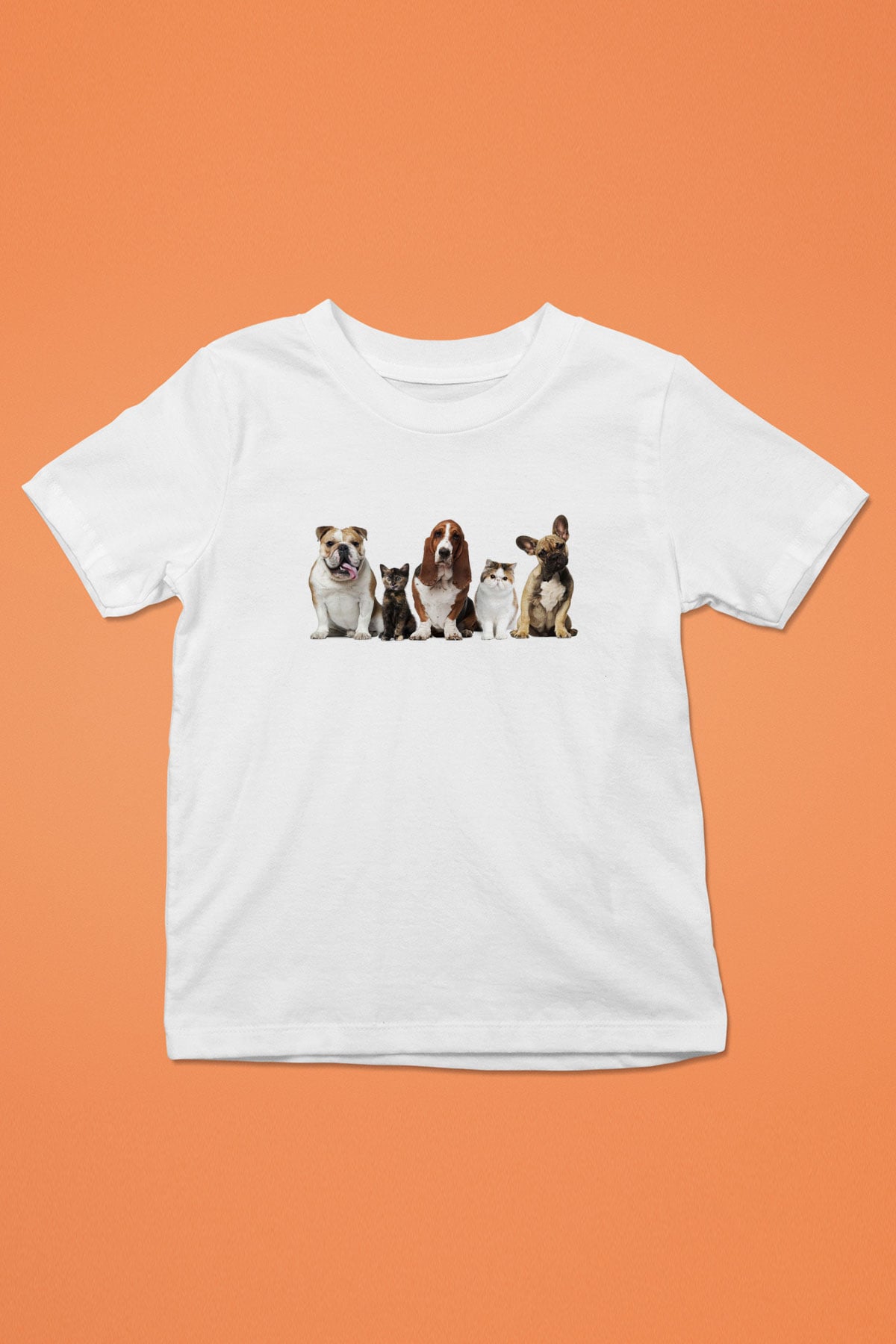Veteriner Baskılı Beyaz Unisex Çocuk Tişört
