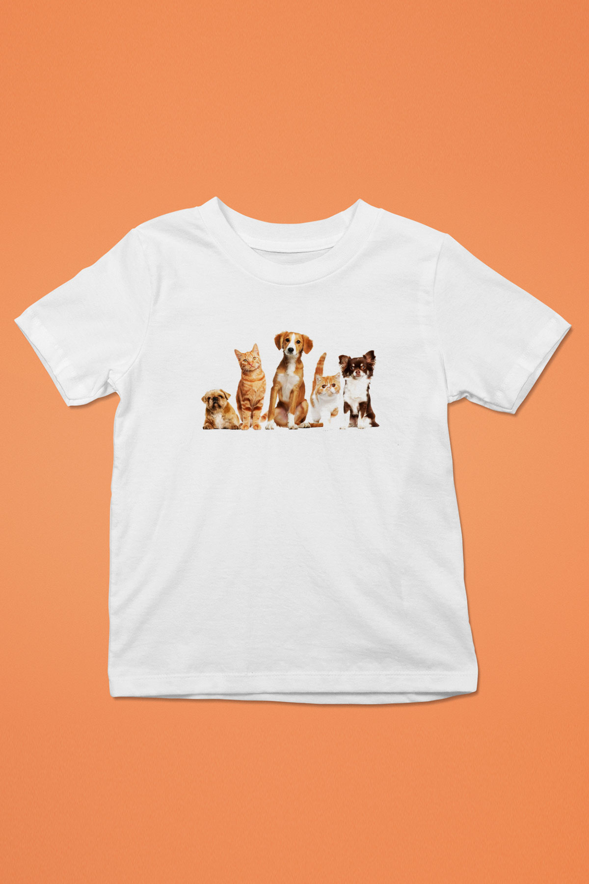 Veteriner Baskılı Beyaz Unisex Çocuk Tişört
