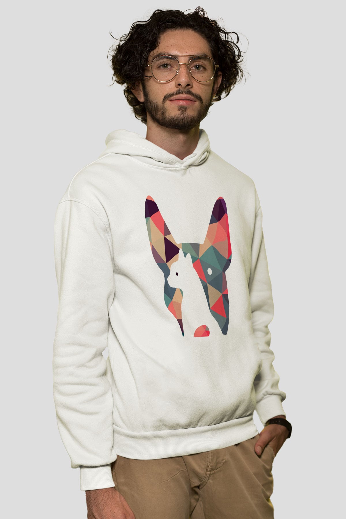 Veteriner Beyaz Unisex Hoodie
