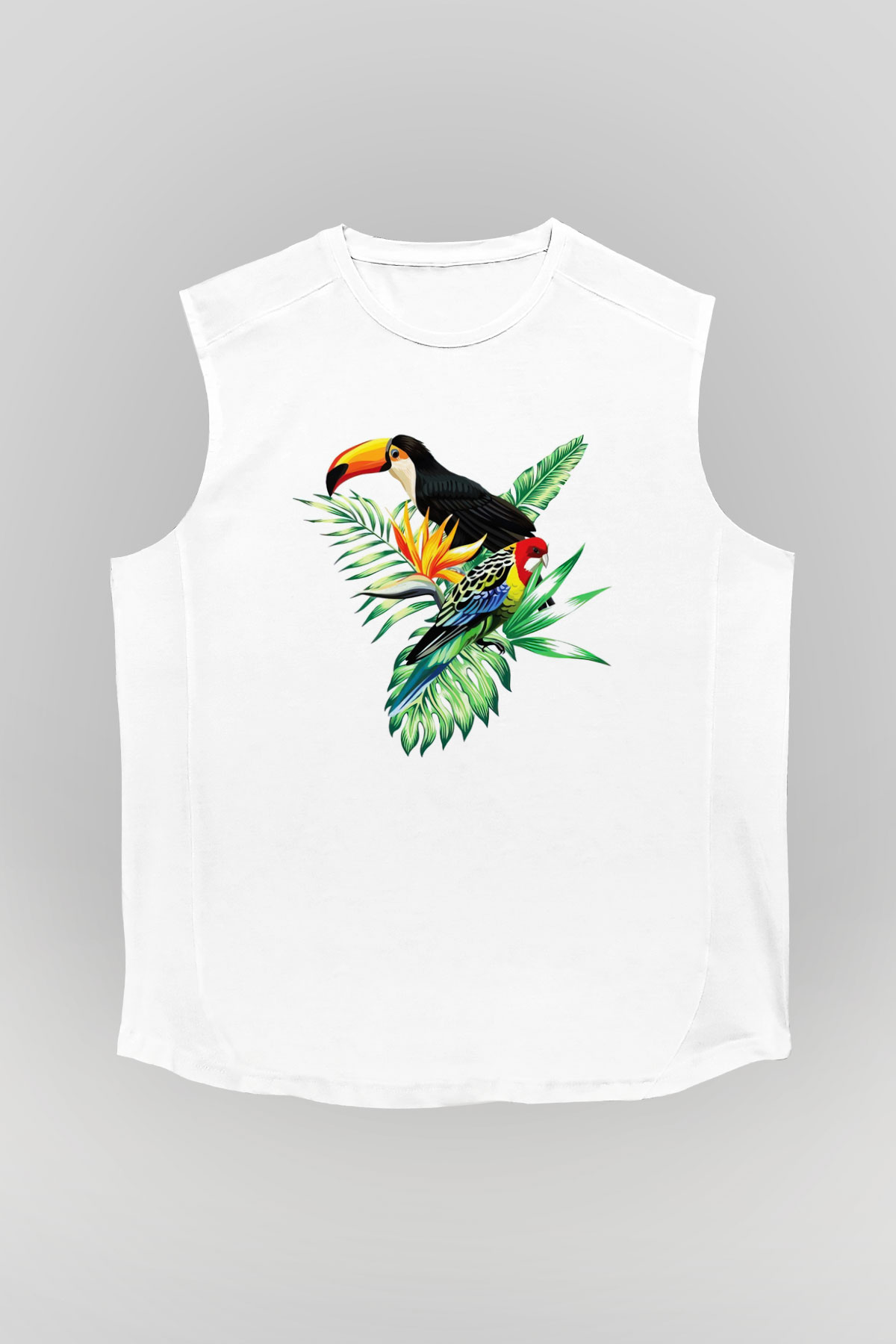 Veteriner Beyaz Unisex Kolsuz Tişört