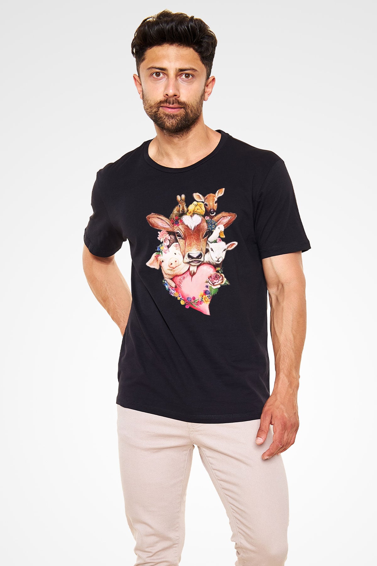 Veteriner Siyah Unisex Tişört T-Shirt - TişörtFabrikası
