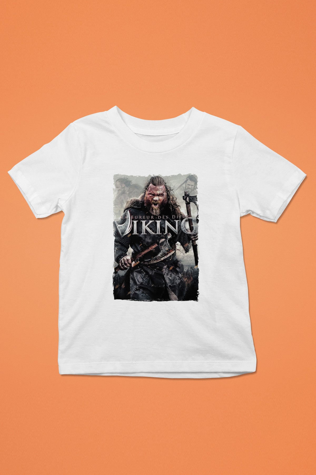 Vikings Beyaz Unisex Çocuk Tişört