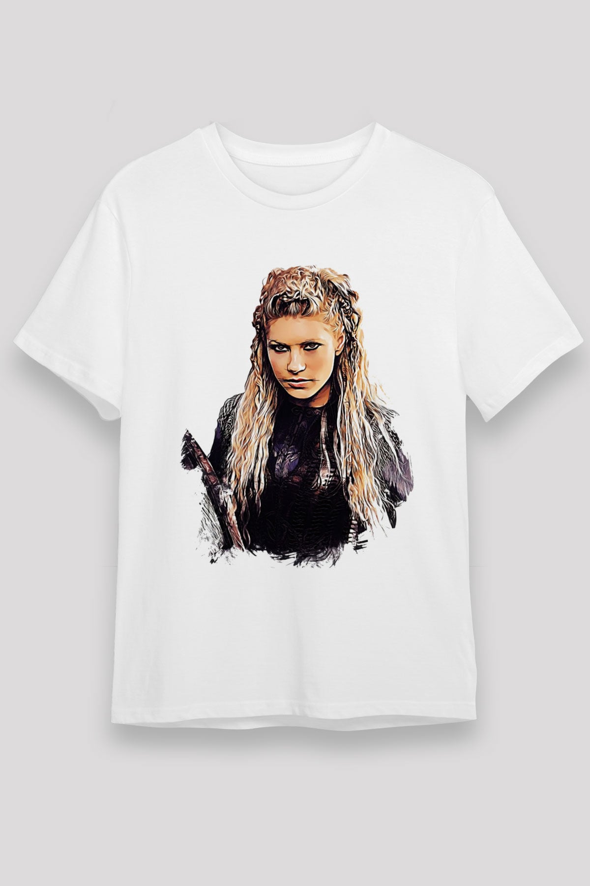 Vikings Beyaz Unisex Tişört T-Shirt