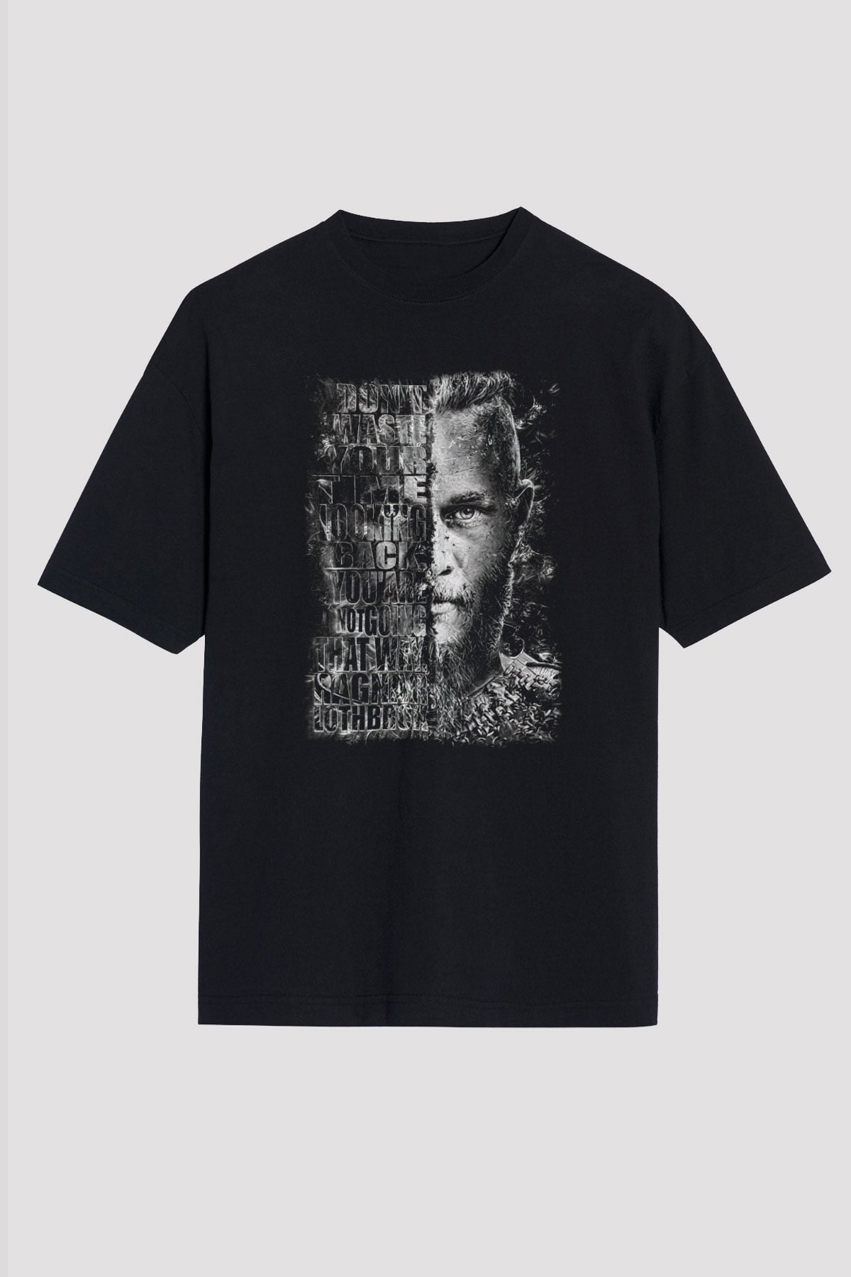 Vikings Siyah Unisex Tişört T-Shirt