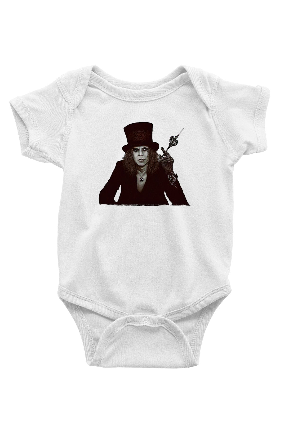 Ville Valo Baskılı Beyaz Unisex Bebek Body - Zıbın
