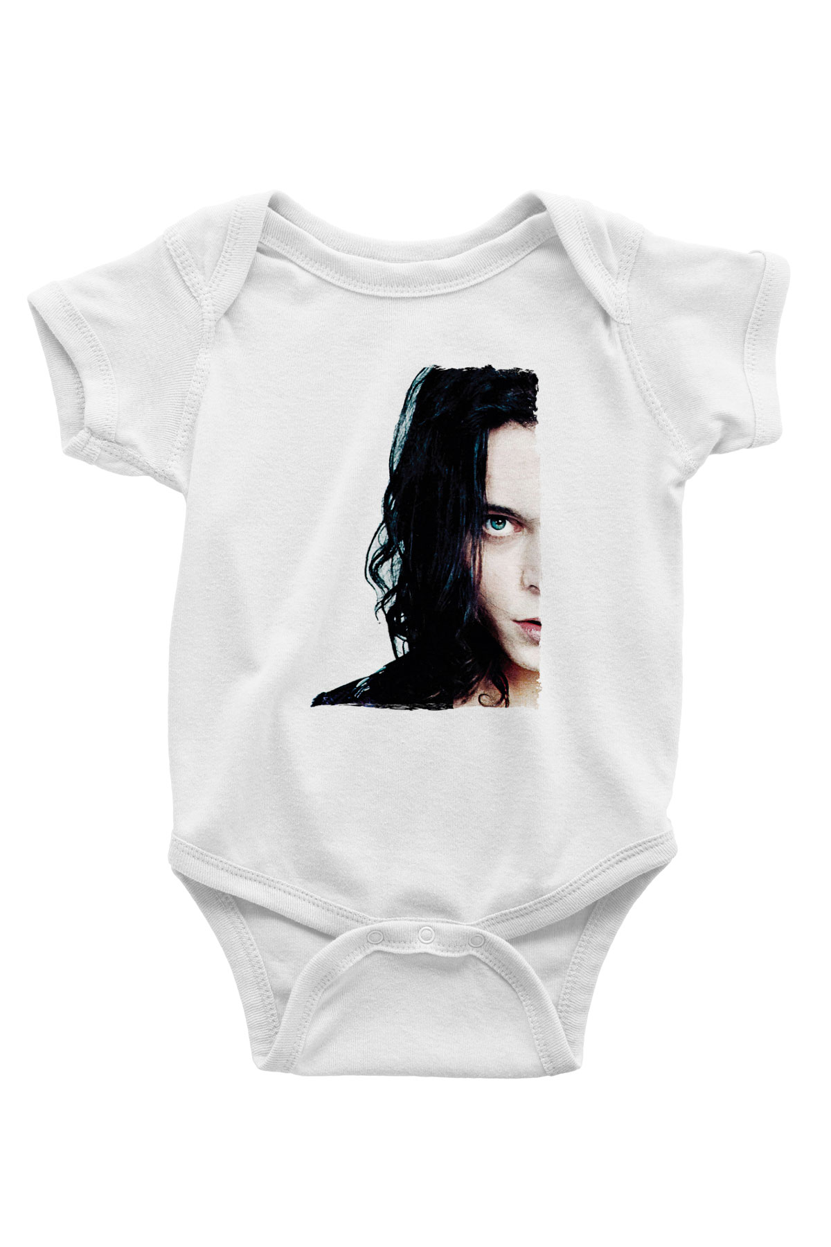 Ville Valo Baskılı Beyaz Unisex Bebek Body - Zıbın