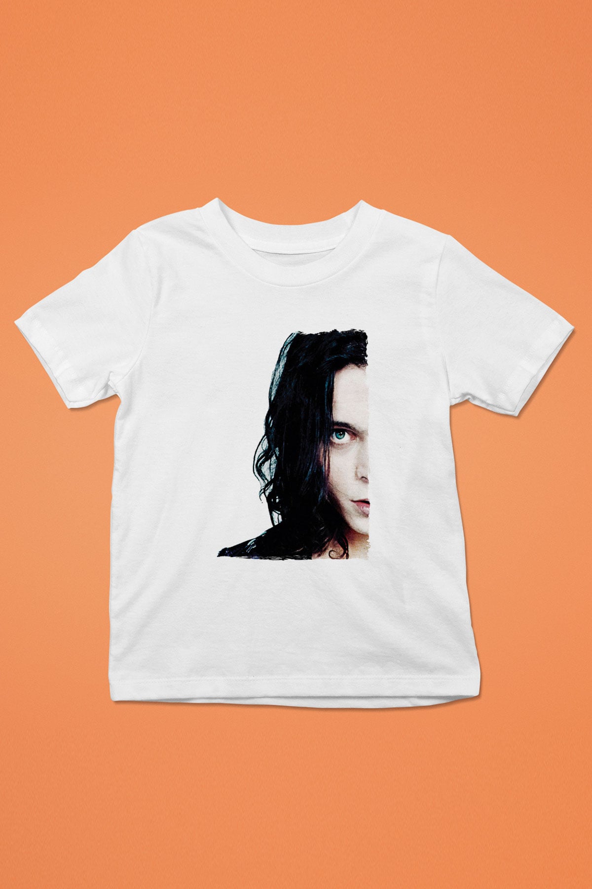 Ville Valo Baskılı Beyaz Unisex Beyaz Çocuk Tişört - Tshirt