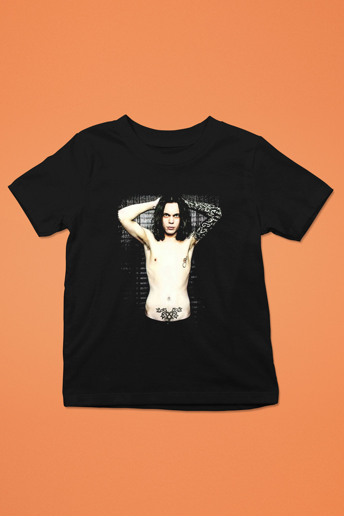 Ville Valo Baskılı Unisex Siyah Çocuk Tişört - Tshirt