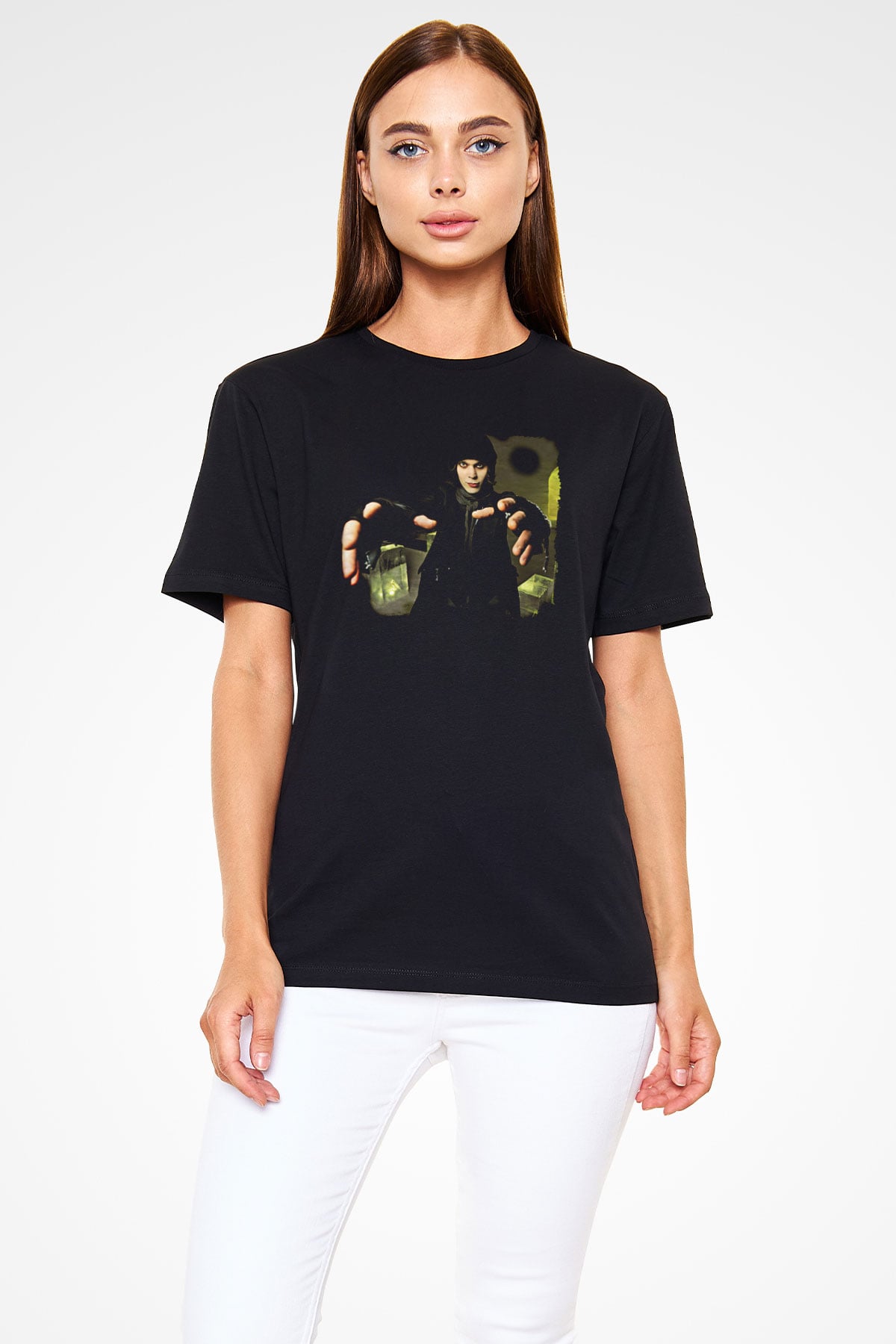 Ville Valo Baskılı Unisex Siyah Tişört - Tshirt