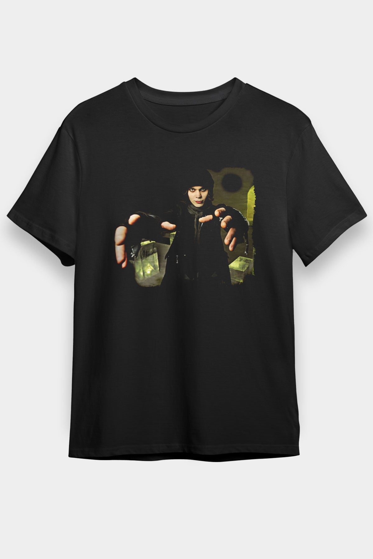 Ville Valo Baskılı Unisex Siyah Tişört - Tshirt